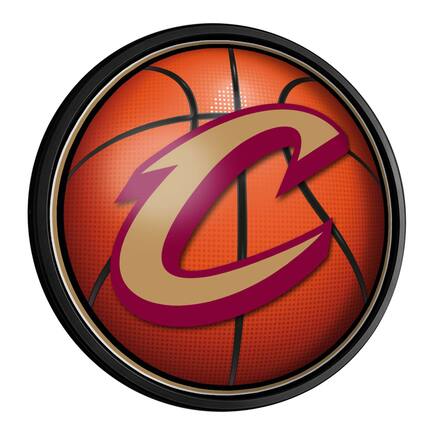 Front. The Fan-Brand - Cleveland Cavaliers 18'' Round Slimline Illuminated Wall Sign - Multicolor.
