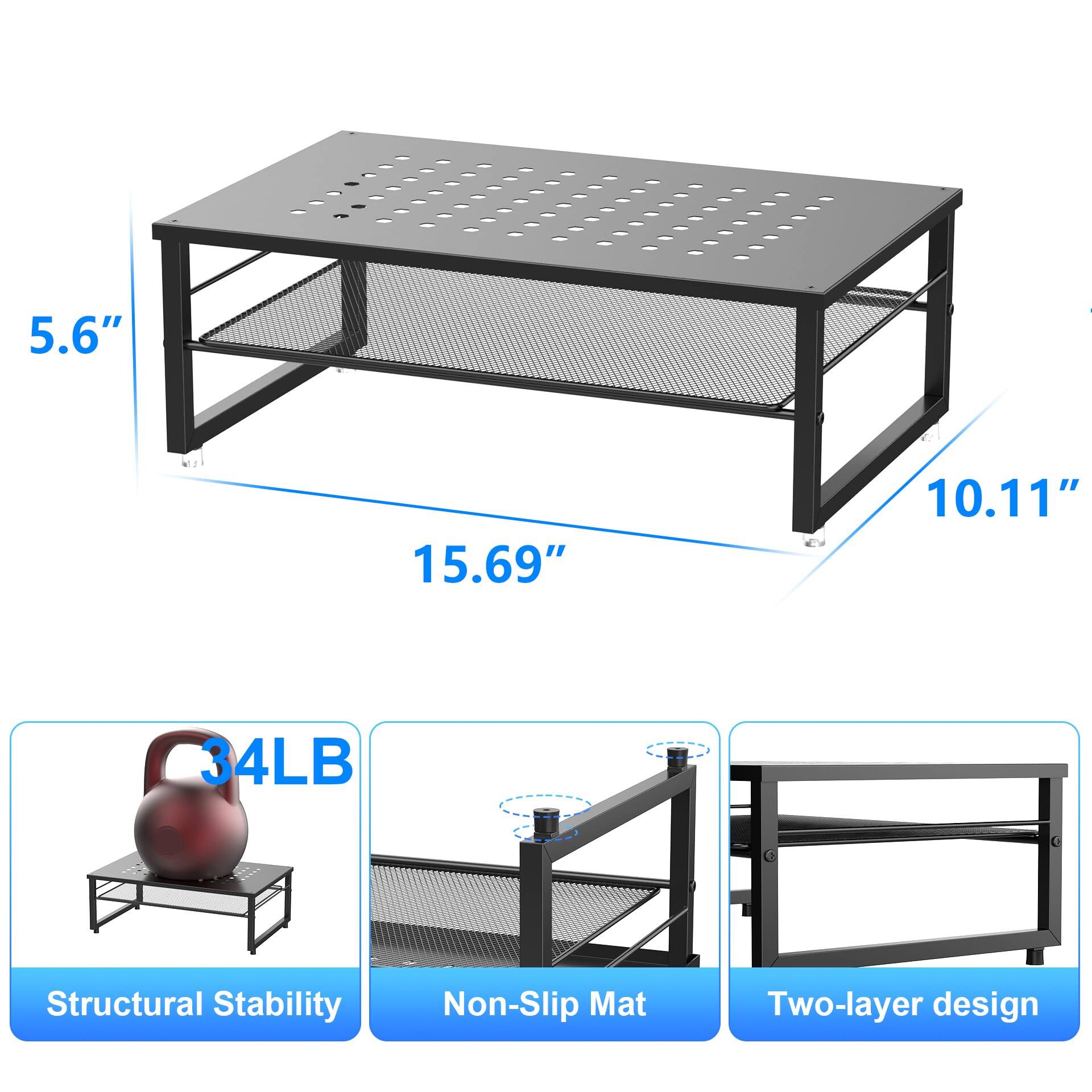 5.6" x 15.69" x 10.11"  
34LB  
Structural Stability  
Non-Slip Mat  
Two-layer design