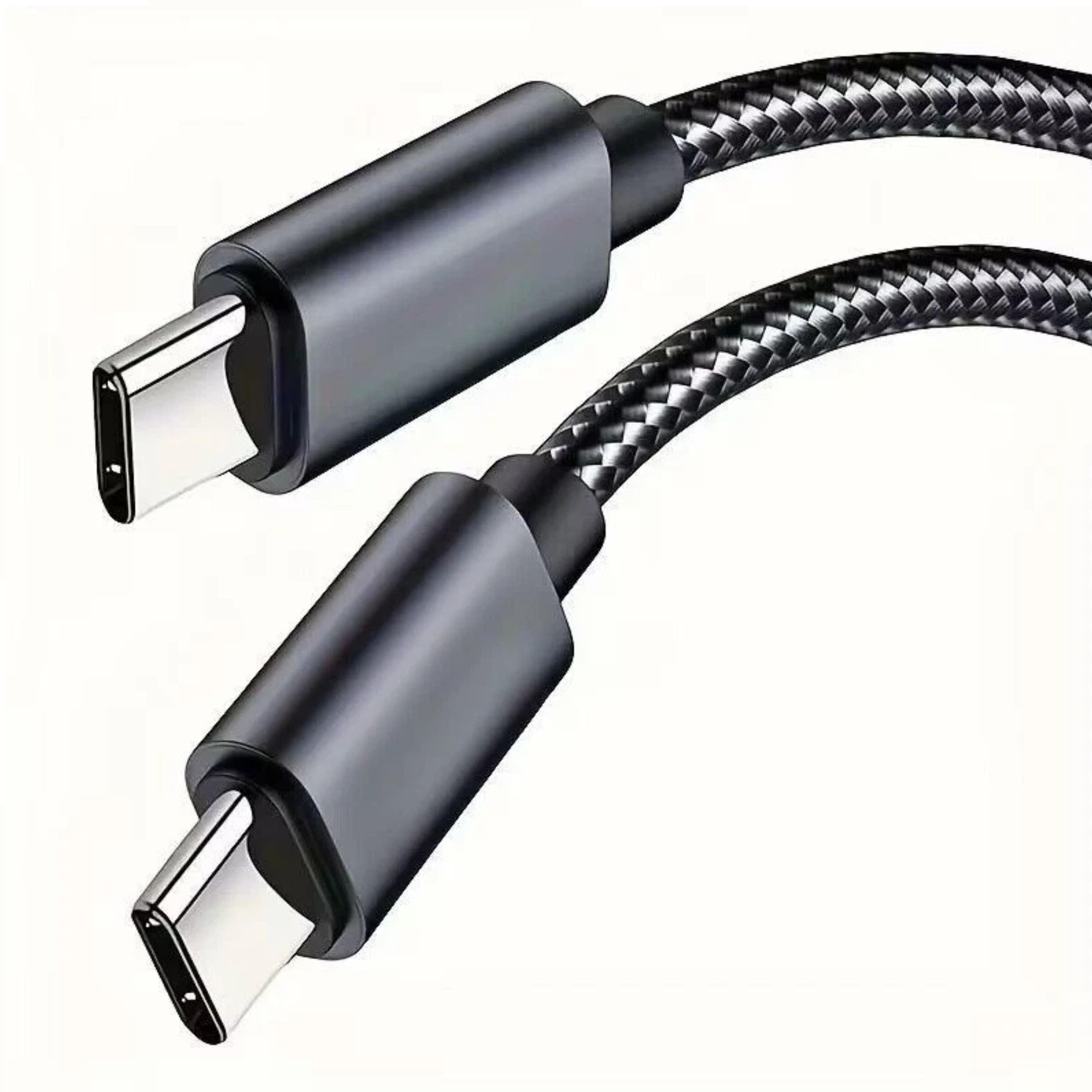 Kitcheniva - Premium USB-C to USB-C Fast Charging Data Sync Charger Cable Cord 6Ft - Black