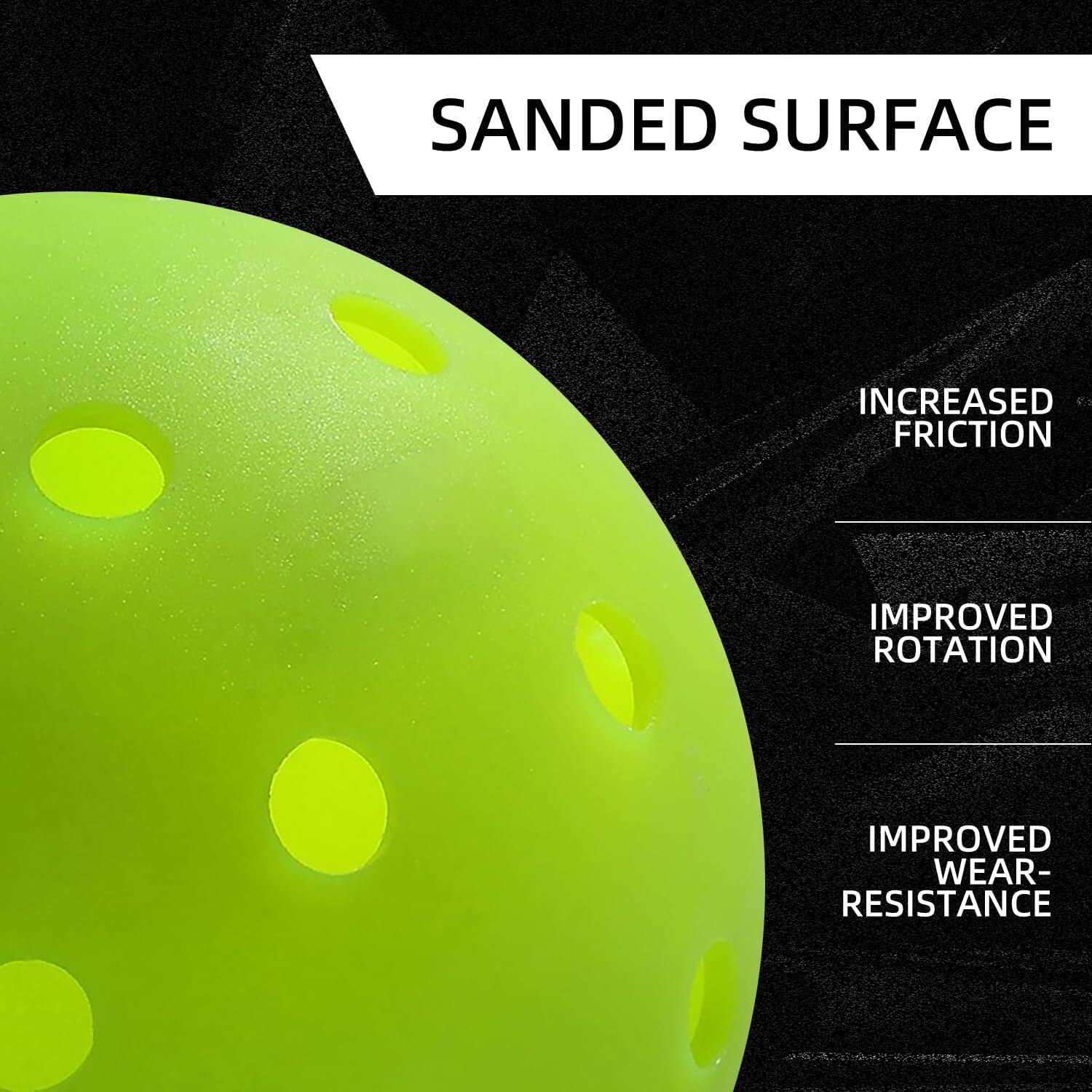 Sanded Surface  
Increased Friction  
Improved Rotation  
Improved Wear-Resistance