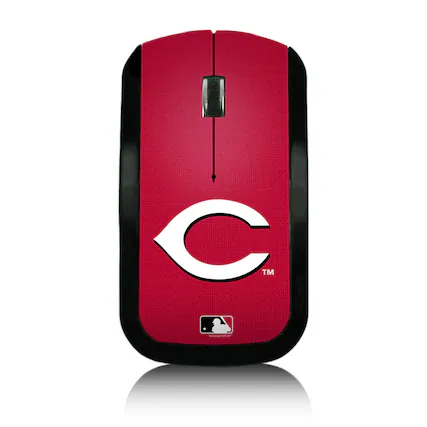Front. Keyscaper - Cincinnati Reds Team Logo Wireless Mouse - Multicolor.