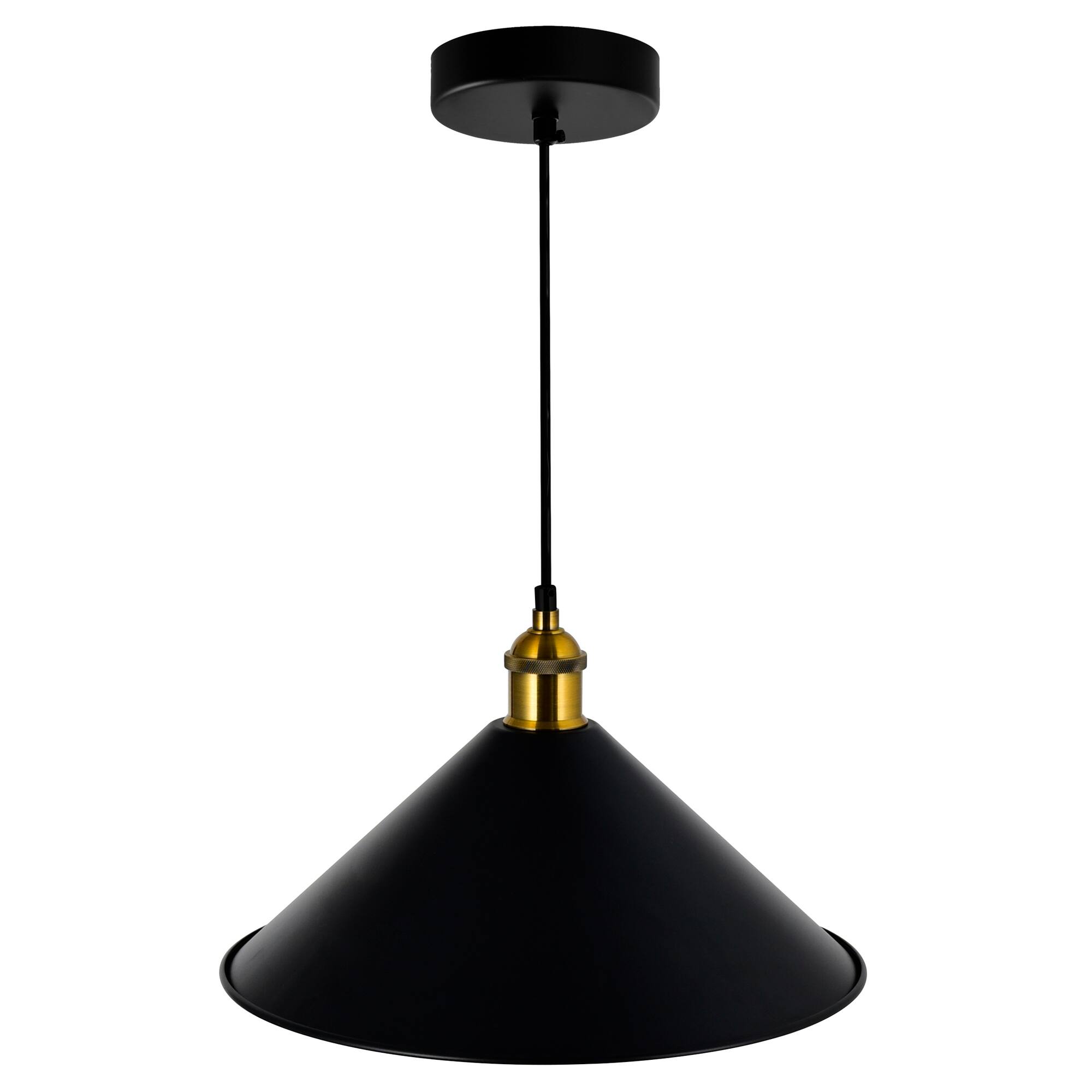 Angle. CWI Lighting - Brave 1 Light Black Mini Pendant - Black.