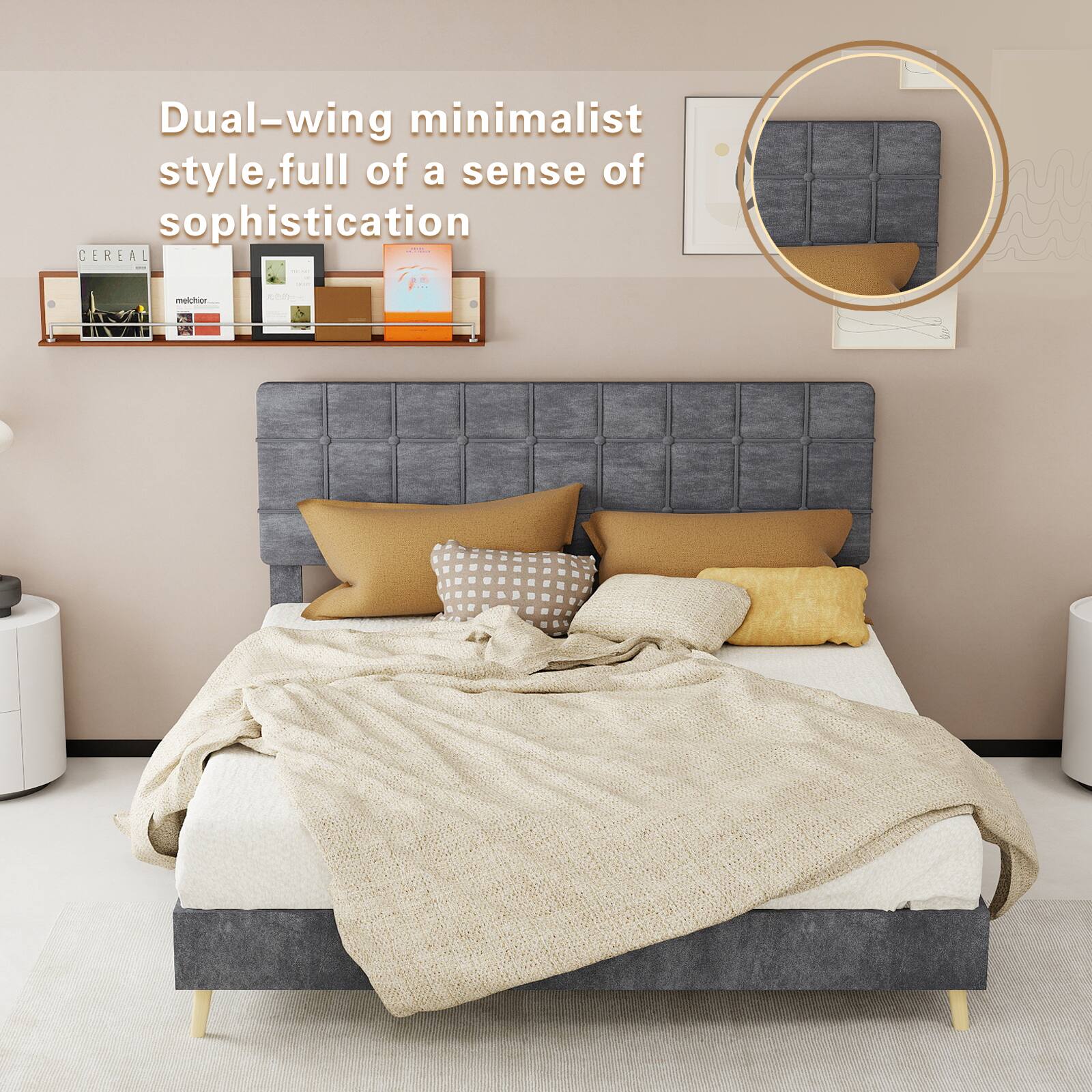 Dual-wing minimalist style, full of a sense of sophistication
