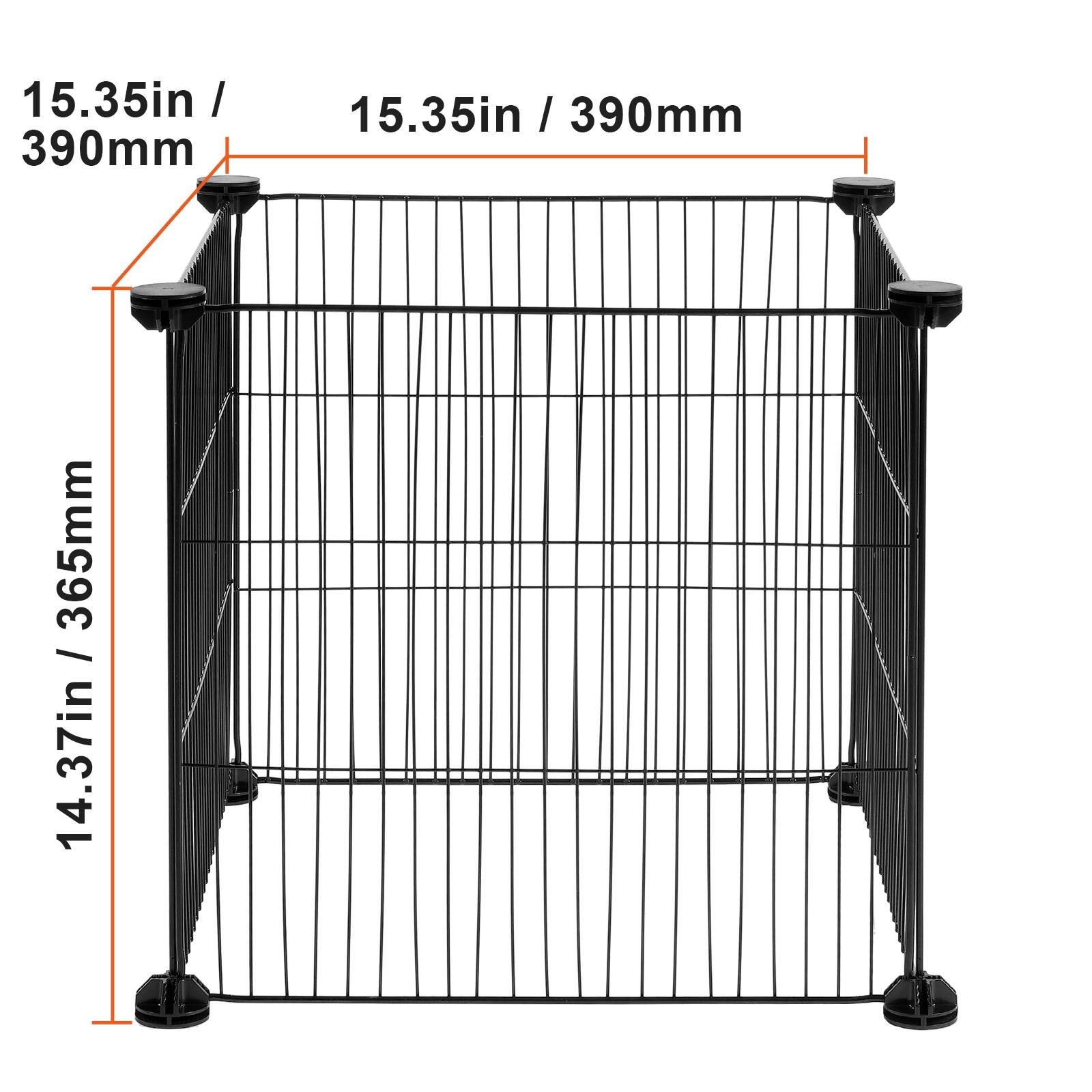 15.35in / 390mm, 14.37in / 365mm