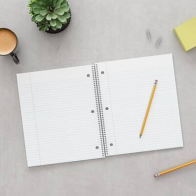 Alt View 3. Staples - 5-Subject Notebook, 8.5" x 11", College Ruled, 200 Sheets - Black.