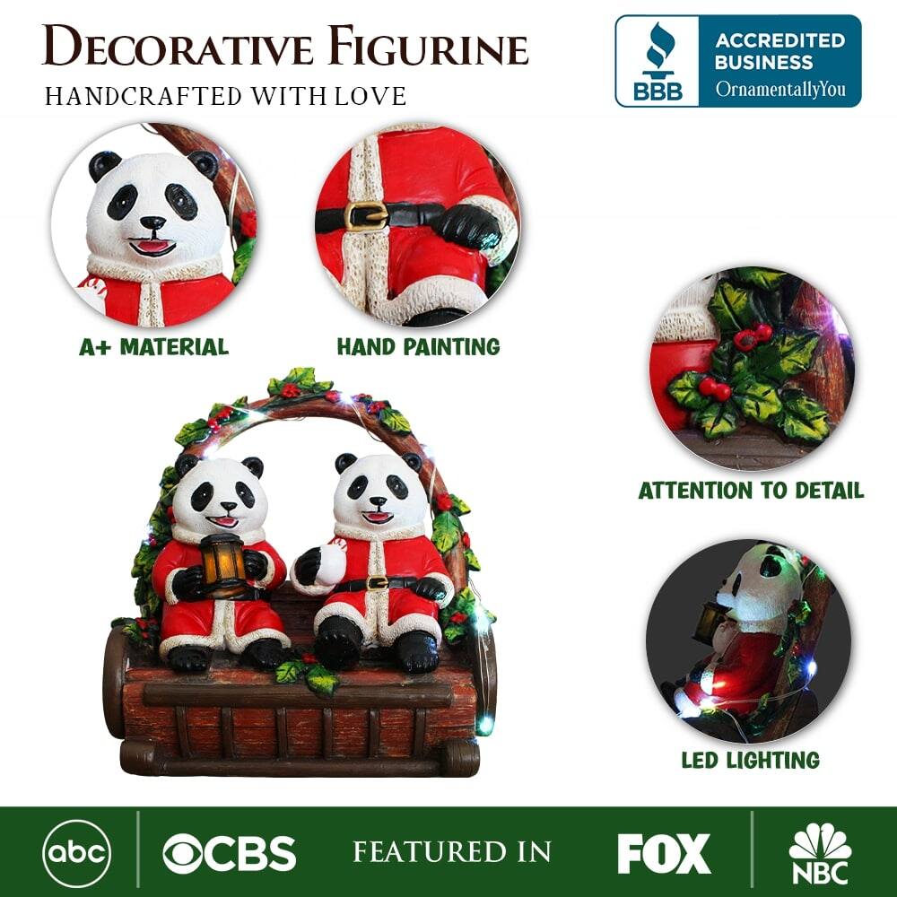 DECORATIVE FIGURINE  
HANDCRAFTED WITH LOVE  

A+ MATERIAL  
HAND PAINTING  
ATTENTION TO DETAIL  
LED LIGHTING  

ACCREDITED BUSINESS  
OrnamentallyYou  

FEATURED IN  
abc  
CBS  
FOX  
NBC