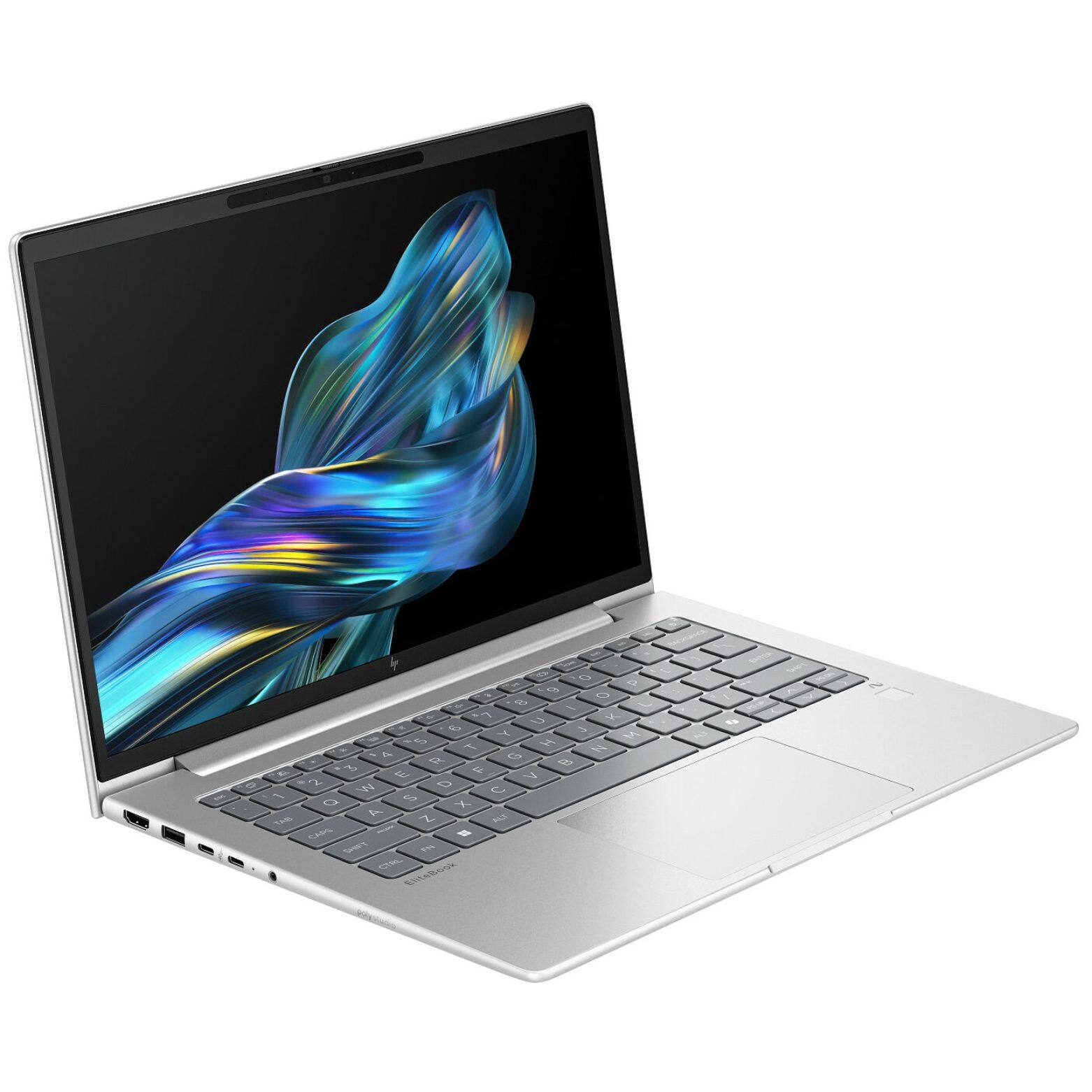 Alt View 1. HP - EliteBook 6 G1q 14" WUXGA Qualcomm Snapdragon X Elite X1E-78-100 3.40 GHz 64 GB 1 TB SSD Qualcomm Adreno W11 Pro Laptop - Silver.