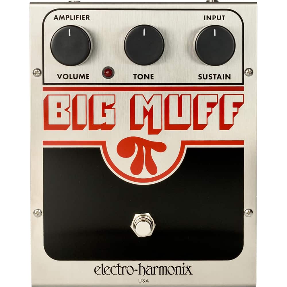 AMPLIFIER
VOLUME
TONE
SUSTAIN
INPUT
BIG MUFF
electro-harmonix
USA