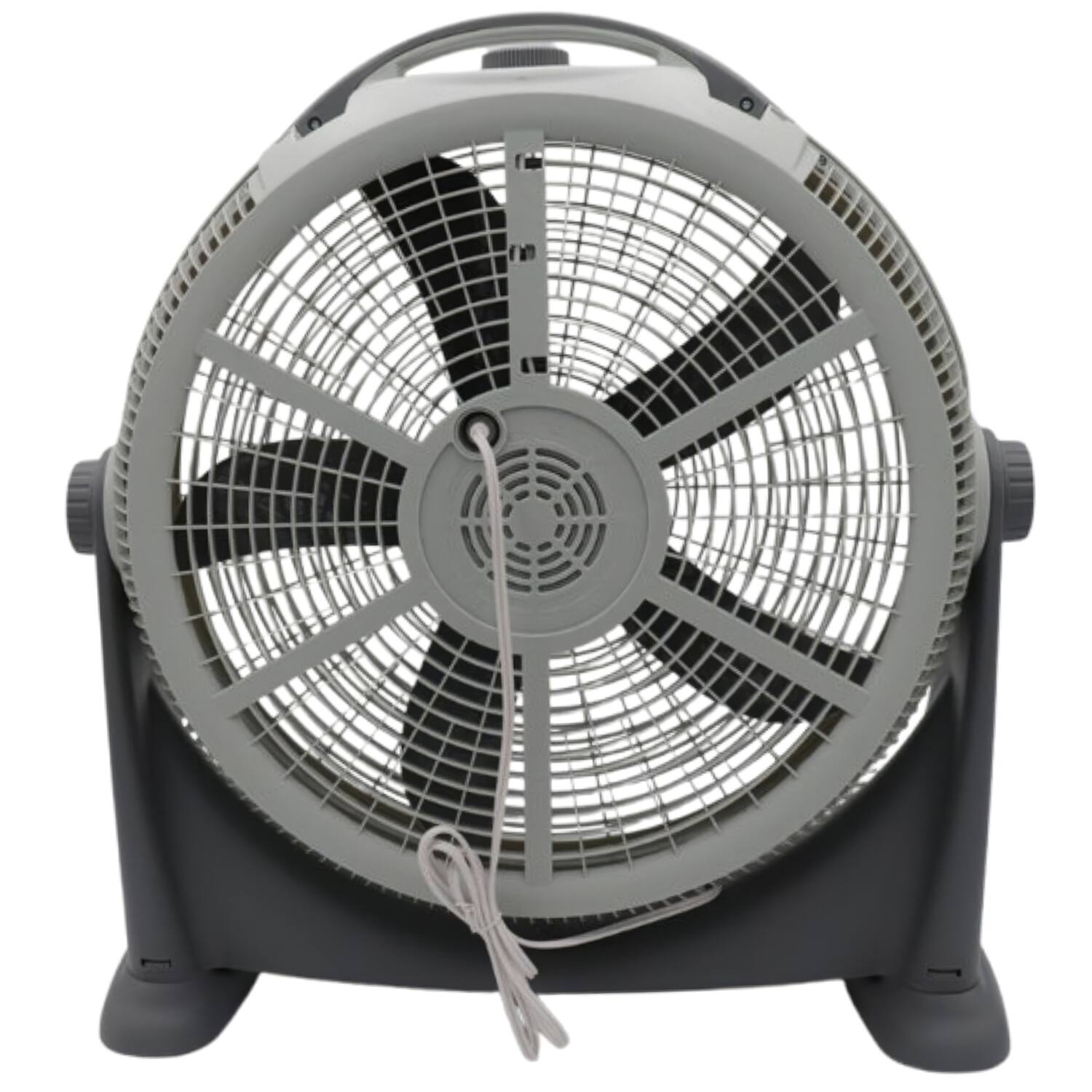 Alt View 4. Seasons Comfort - FHV120 20" 3-Speed High-Velocity Heavy-Duty Air-Circulator Floor Fan, 340° Tilting Head - White/Gray.