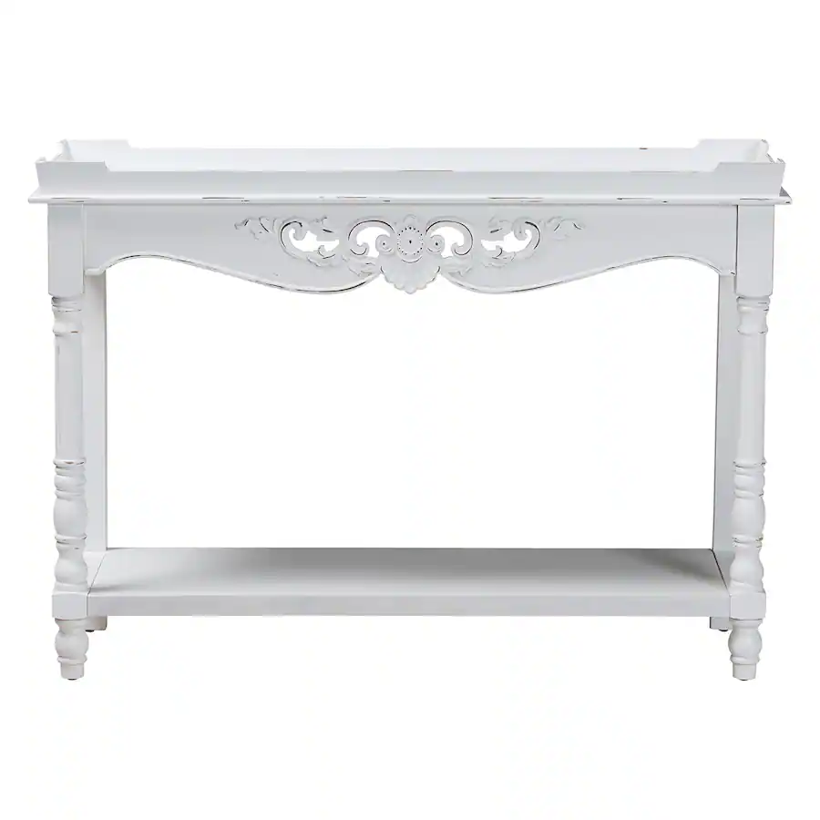 Baxton Studio Rafferty Distressed Console Table Vintage Inspired Accent ...
