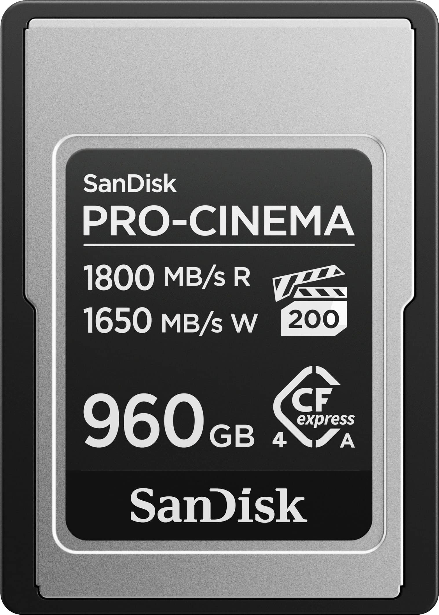 SanDisk - PRO-CINEMA 960GB Cfexpress Type A Card - Front_Zoom
