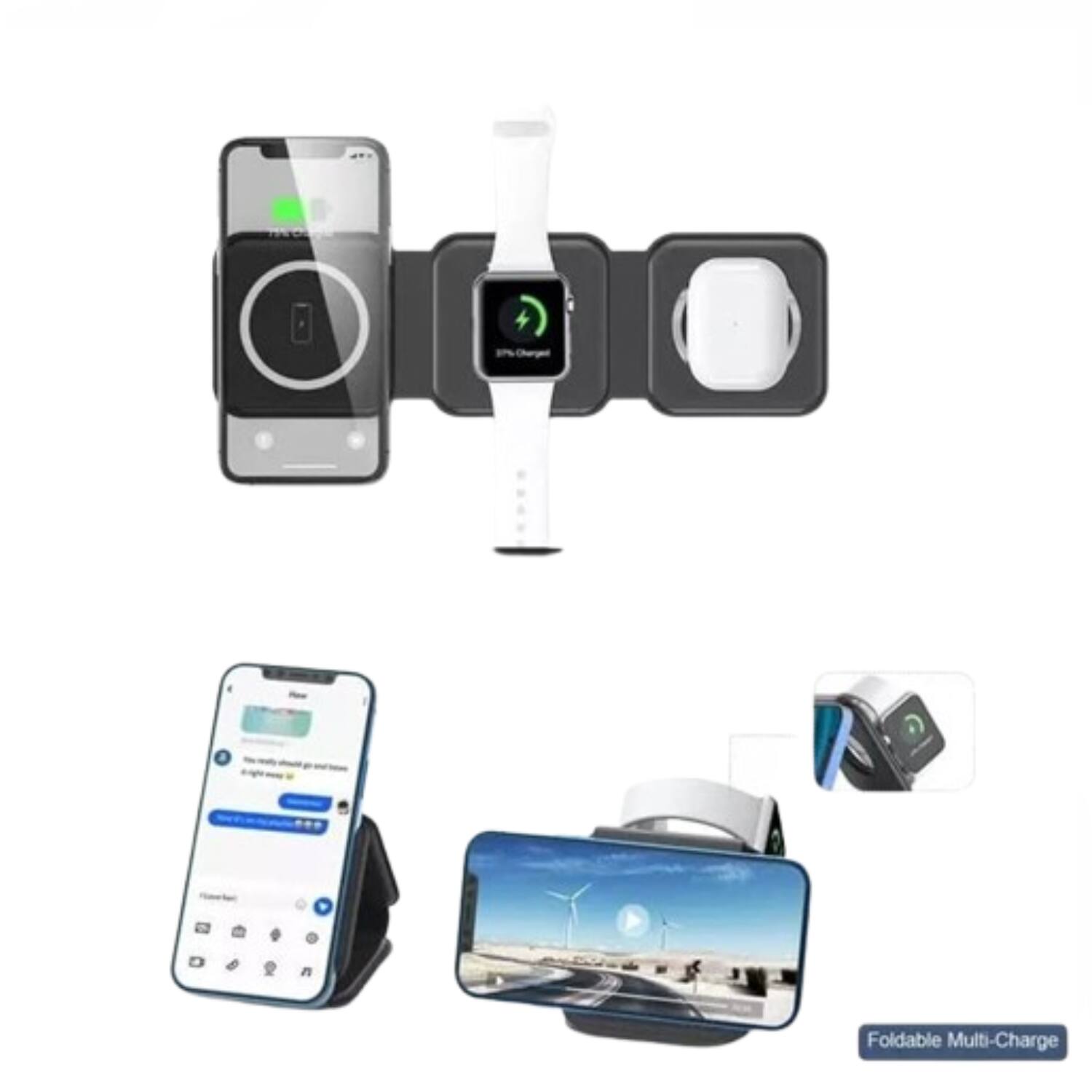 Foldable Multi-Charge

100% Charged