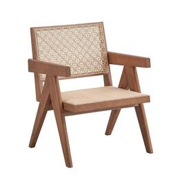 Manhattan Lane - Tina 26 Inch Accent Armchair, Woven Rattan - Brown