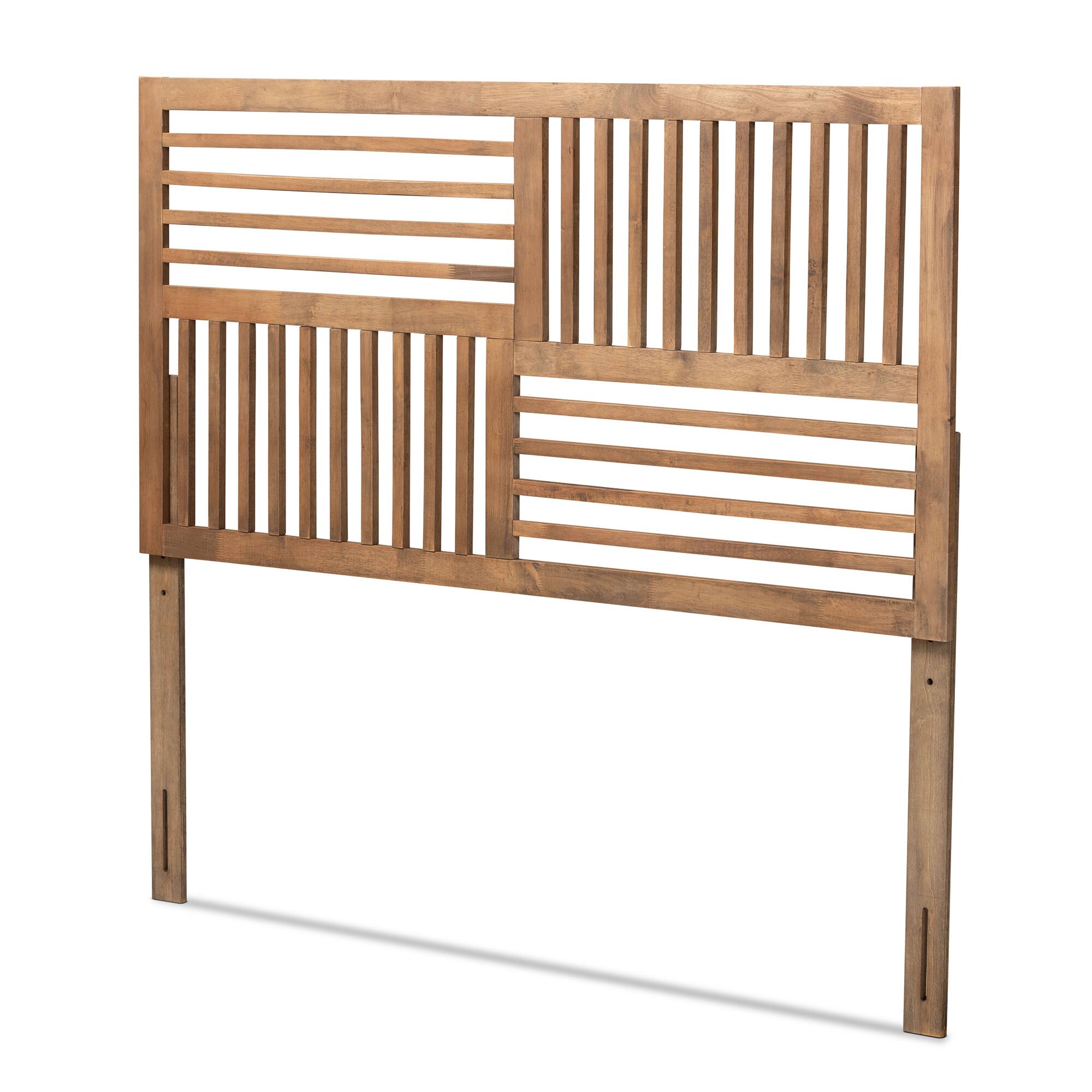 Baxton Studio - Adler Modern and Contemporary Transitional Finished Wood Full Size Headboard - Ash Walnut