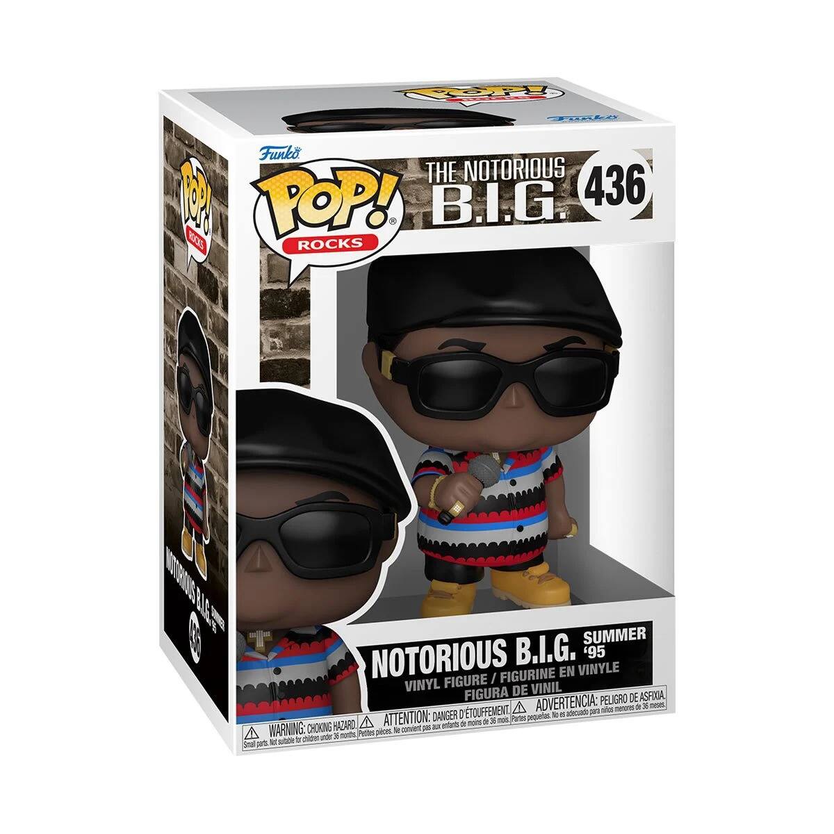 OPH Ike Funko THE NOTORIOUS P POP! B.I.G. 436 RCS ROCKS T OOROUSO 01S SUMMER NOTORIOUS B.I.G. '95 FIGURINE EN VINYLE FIGURE I VINYL DE VINIL FIGURA PELIGRO DE ASFIOGA TOUFFEMENT ADVERTENCIA: sle menones I 3 cS DANGER I prqueres - a adecuado HAZARD A ATTENTION: - onfarts 5e moins 9 36 nos Partes A WARNING: CHOKING Petltes ponL S convient 56 phiten pdr 3 nuts - ser a 3a