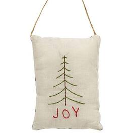 BreeBe - Joy Tree Pillow Ornament - White