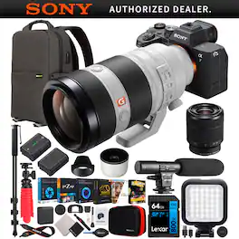Sony - a7 IV Full Frame Mirrorless Camera + 100-400mm F4.5-5.6 GM + 28-70mm 2 Lens Kit