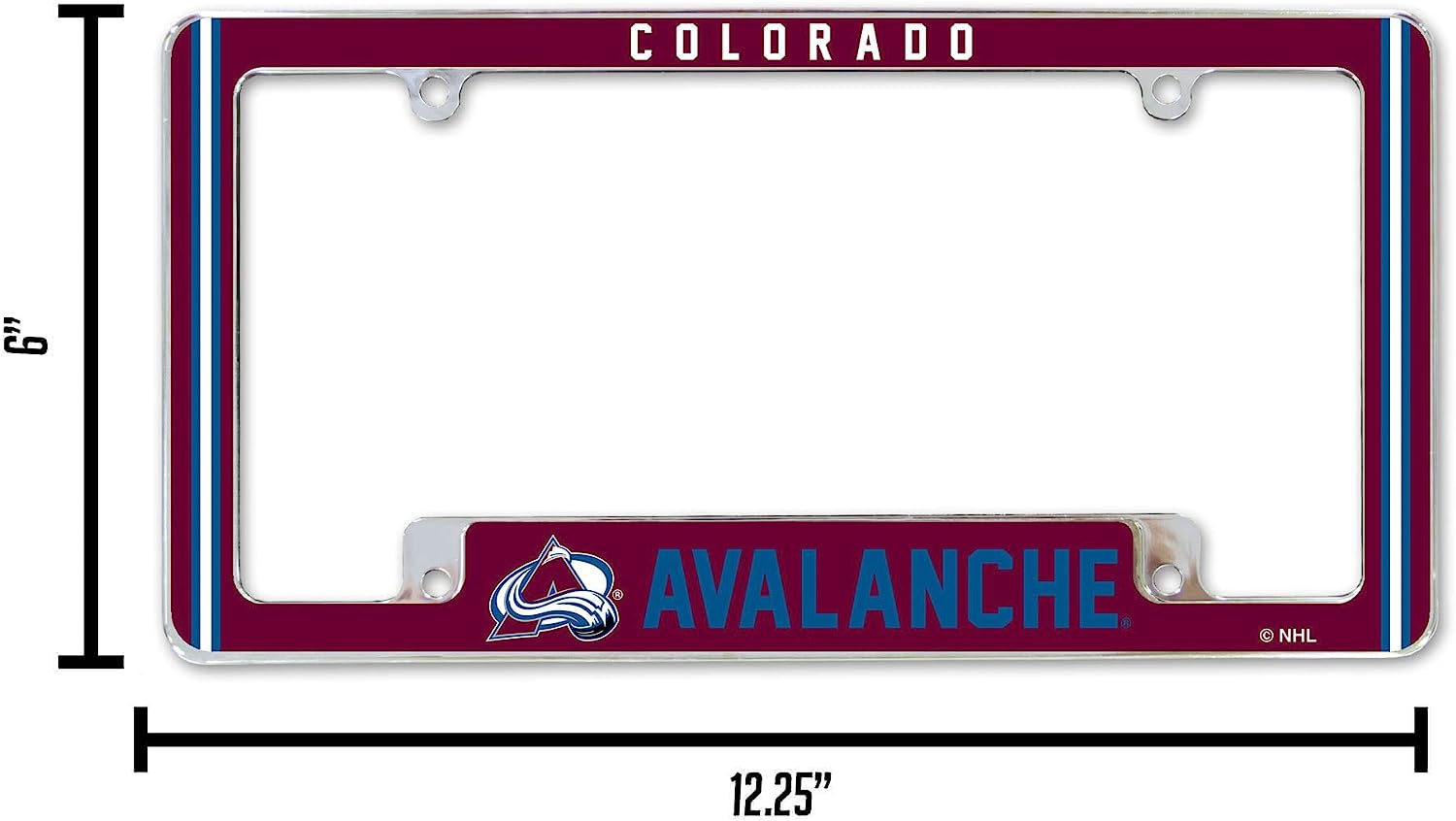 6" | COLORADO AVALANCHE C NHL 12.25"