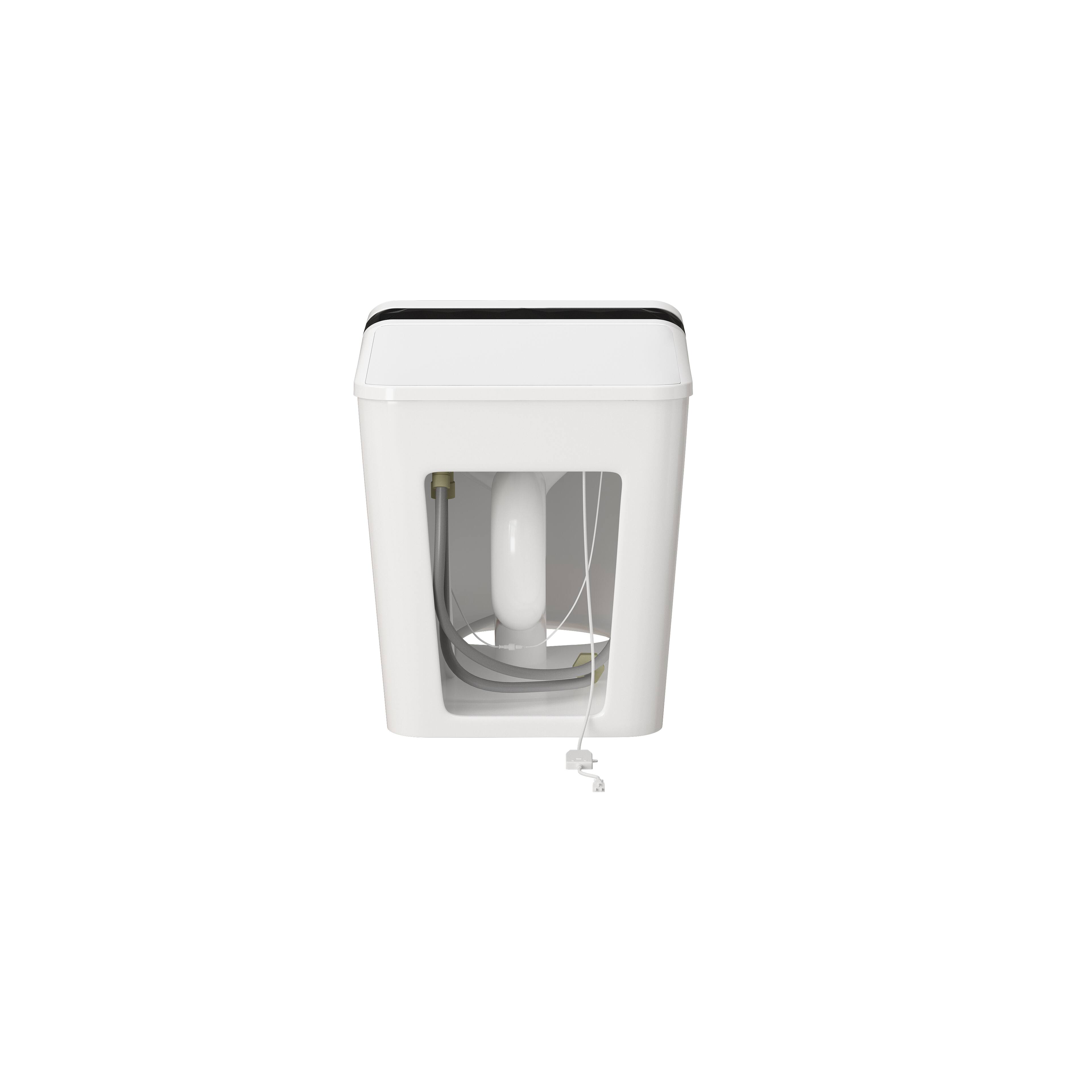 Alt View 4. TOTTE - Smart Bidet Toilet, Auto Open/Close Lid, Heated Seat, Warm Air Dryer, Aromatherapy & UV Sterilization - White.