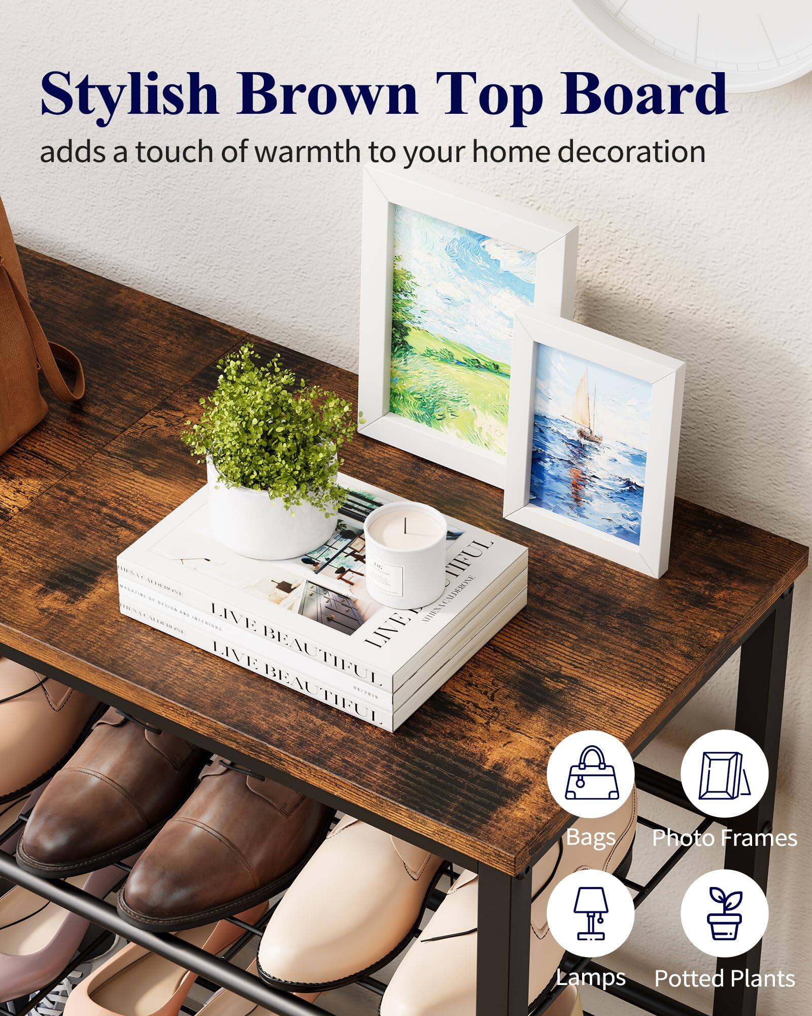 Stylish Brown Top Board adds a touch of warmth to your home decoration

- Bags
- Photo Frames
- Lamps
- Potted Plants