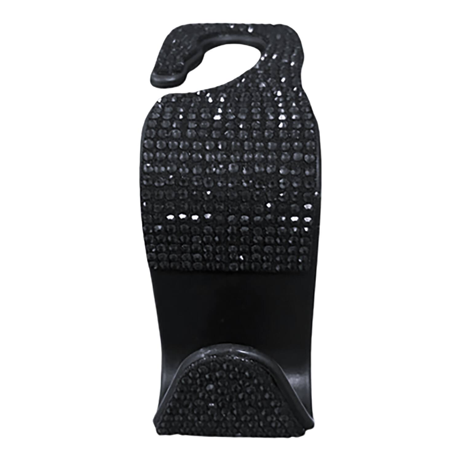 Angle. MAXSA Innovations - Car Headrest Bling Hooks, 4 Count - Black.