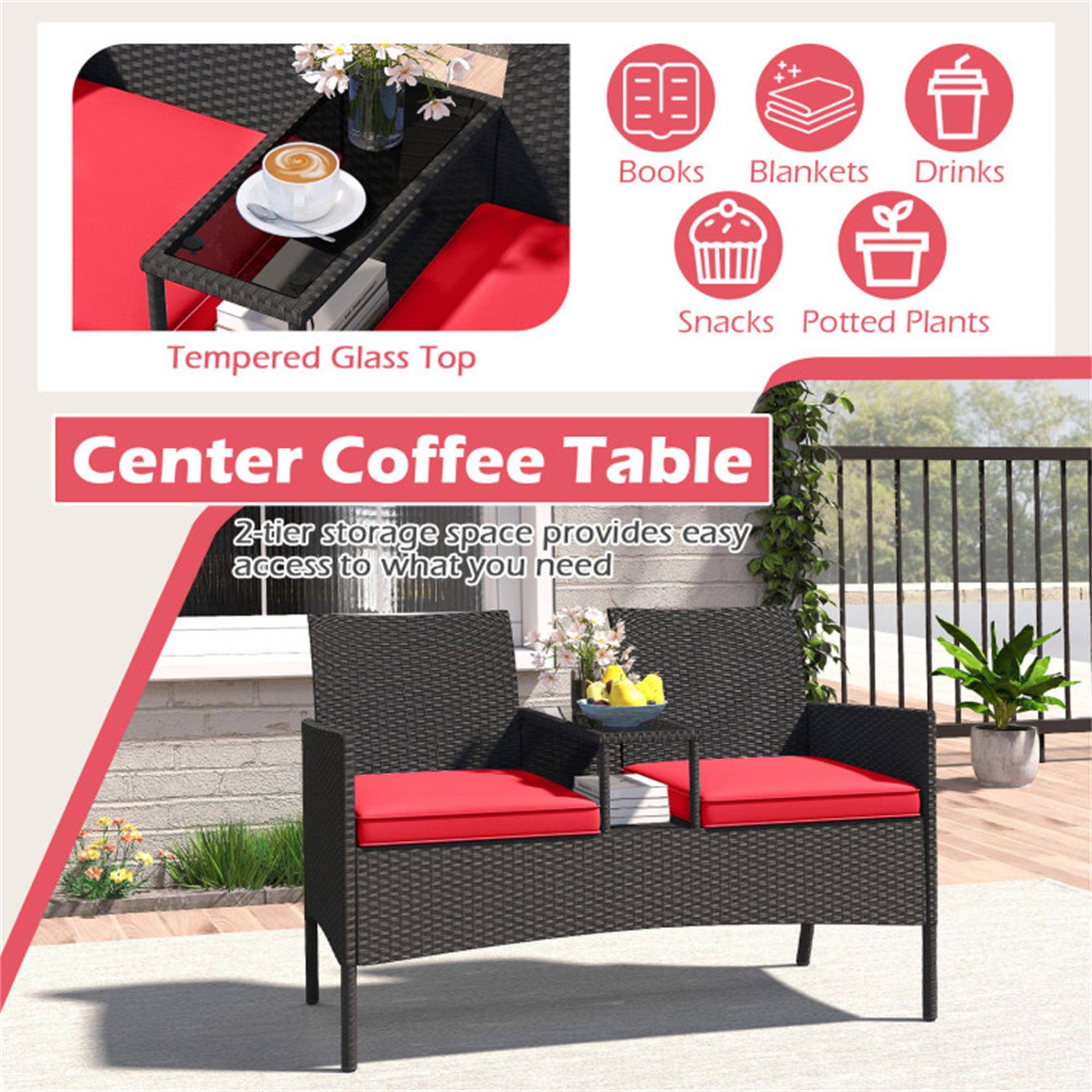 Tempered Glass Top

Center Coffee Table

2-tier storage space provides easy access to what you need

- Books
- Blankets
- Drinks
- Snacks
- Potted Plants