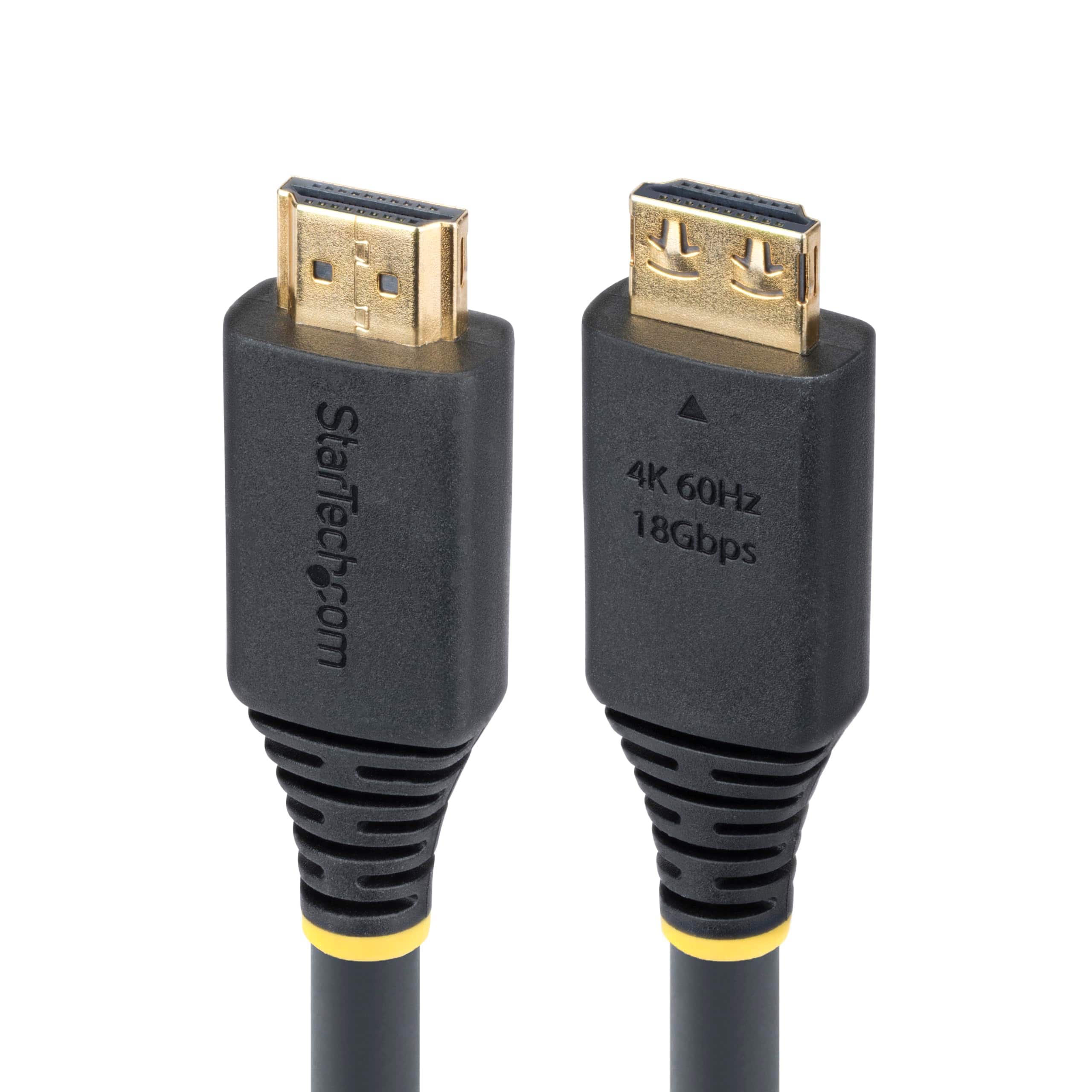 Startech - 20ft Active High Speed HDMI Cable with Gripping Connectors, 4K 60Hz/1440p 144Hz 18Gbps, UHD HDMI 2.0 Cord, TPE Jacket