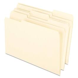 Pendaflex - EarthWise Recycled File Folder, 1/3-Cut Tab, Assorted, Legal Size, 100/Box (76520) - Assorted Colors