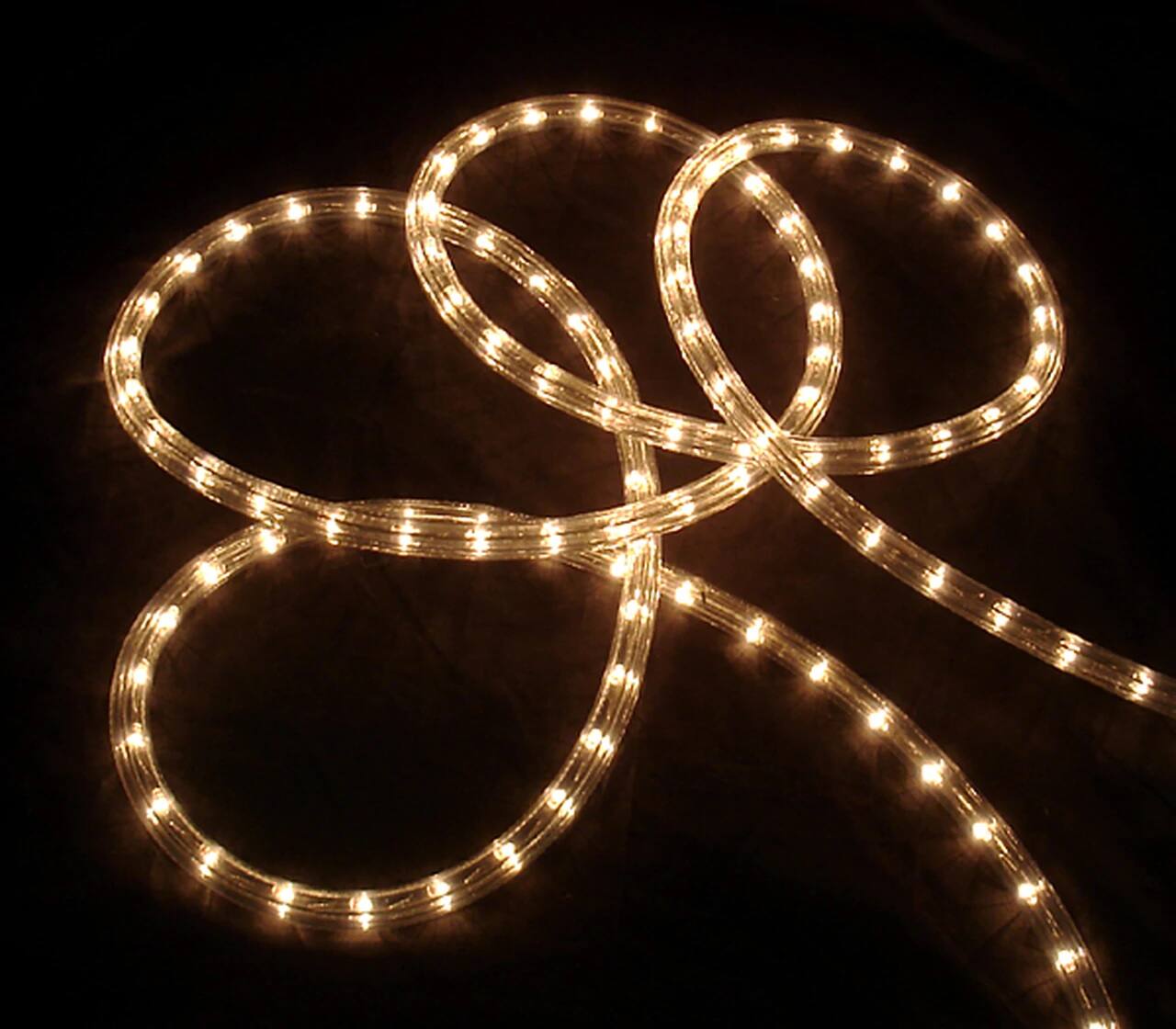 Front. Northlight - Flexible Incandescent Outdoor Christmas Rope Light - Clear - 100' Clear Wire - Clear.