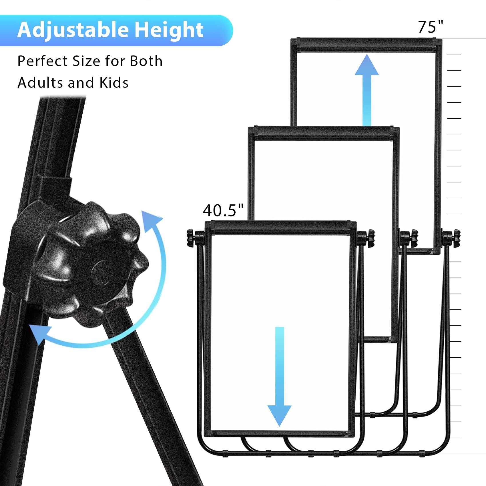 Adjustable Height  
Perfect Size for Both Adults and Kids  
75"  
40.5"