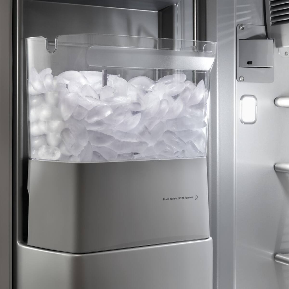 Press button to Lift to Remove