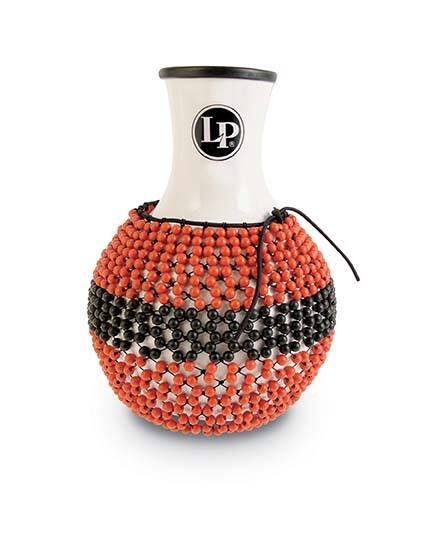 Latin Percussion - Pro Shekere Fiberglass Body with Hand-Strung Beads – Deep Bass Tone, Wide Mouth Design, Percussion Instrument