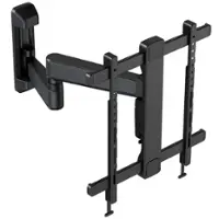 ErgoAV - 39"-65" Full Motion TV Mount - Black - Front_Zoom