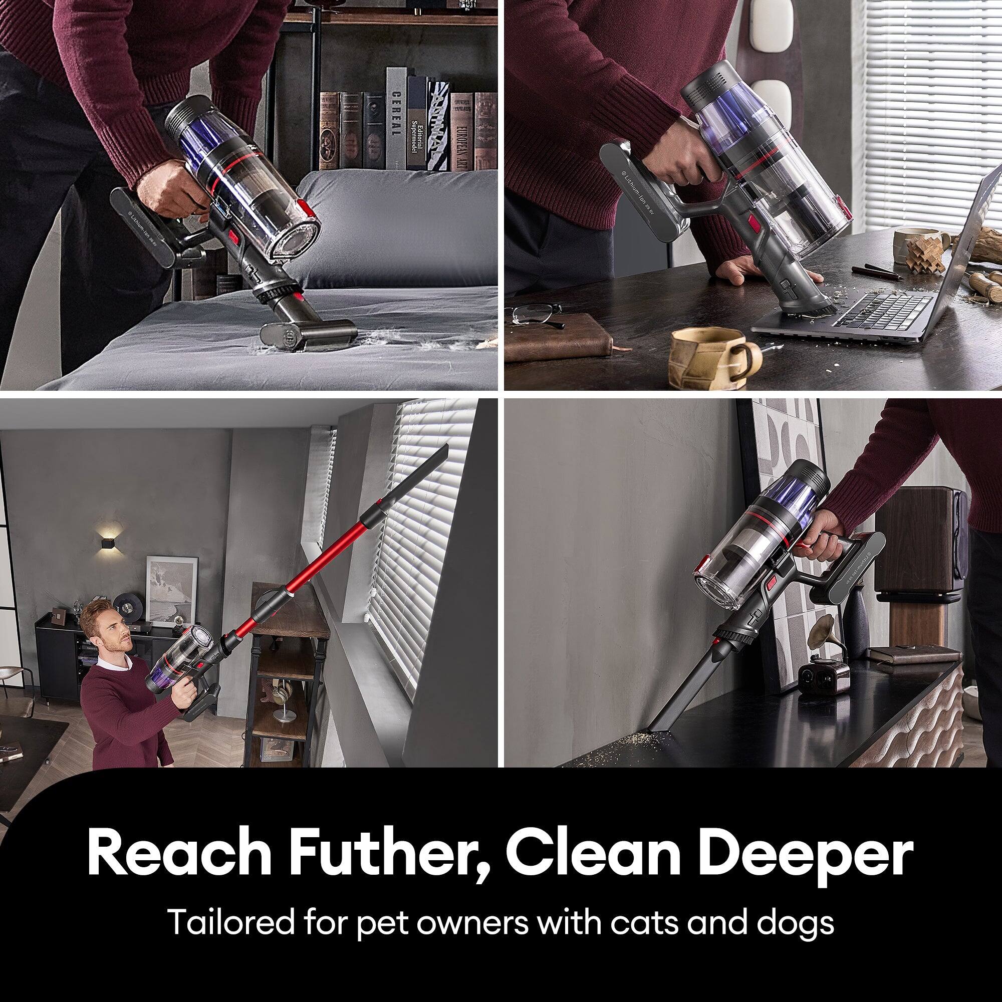 i CEREAL Reach Further, Clean Deeper Tailored for pet owners with cats and dogs