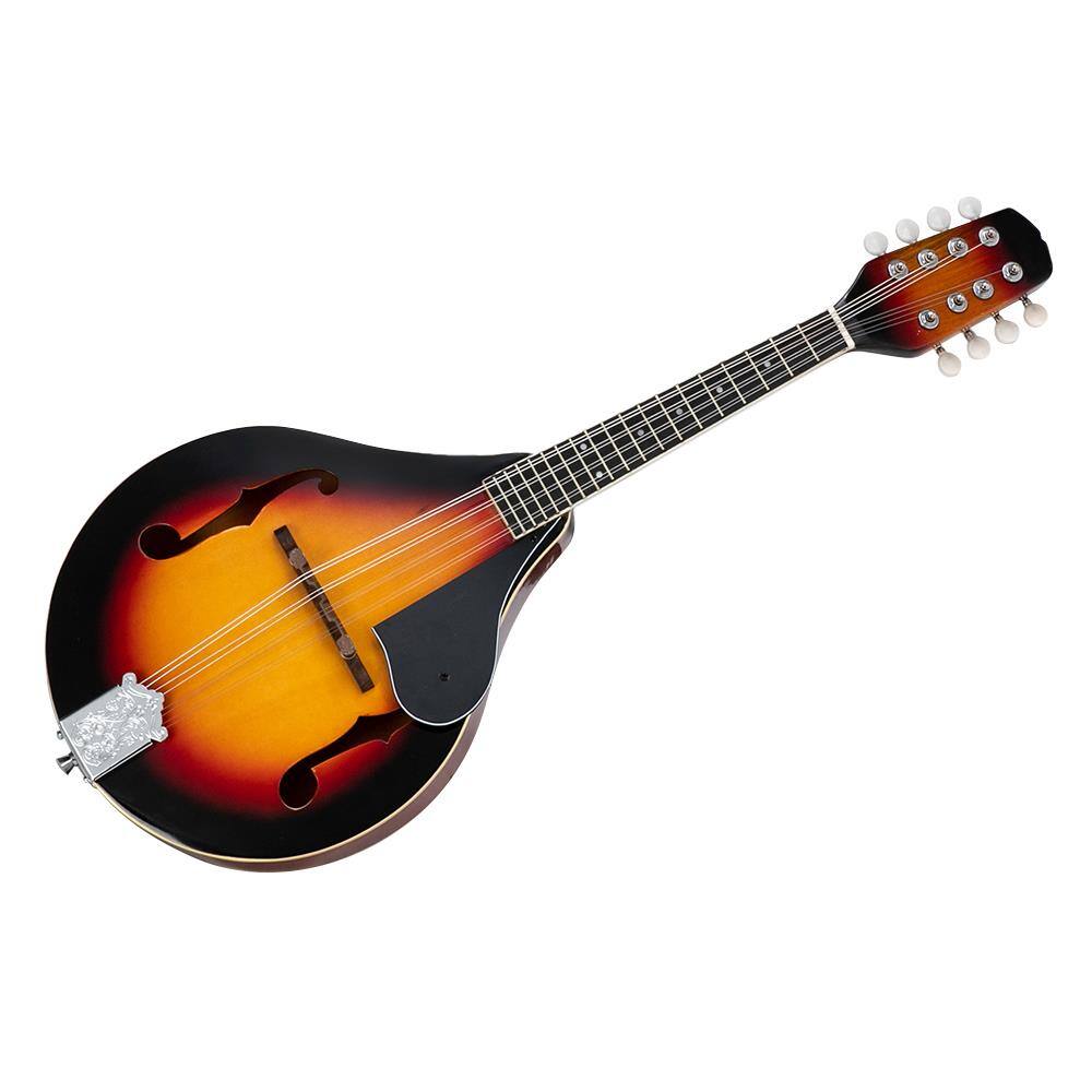 Angle. Winado - New  A-Style Mandolin 4 Pairs String Cambered Wood High Quality.