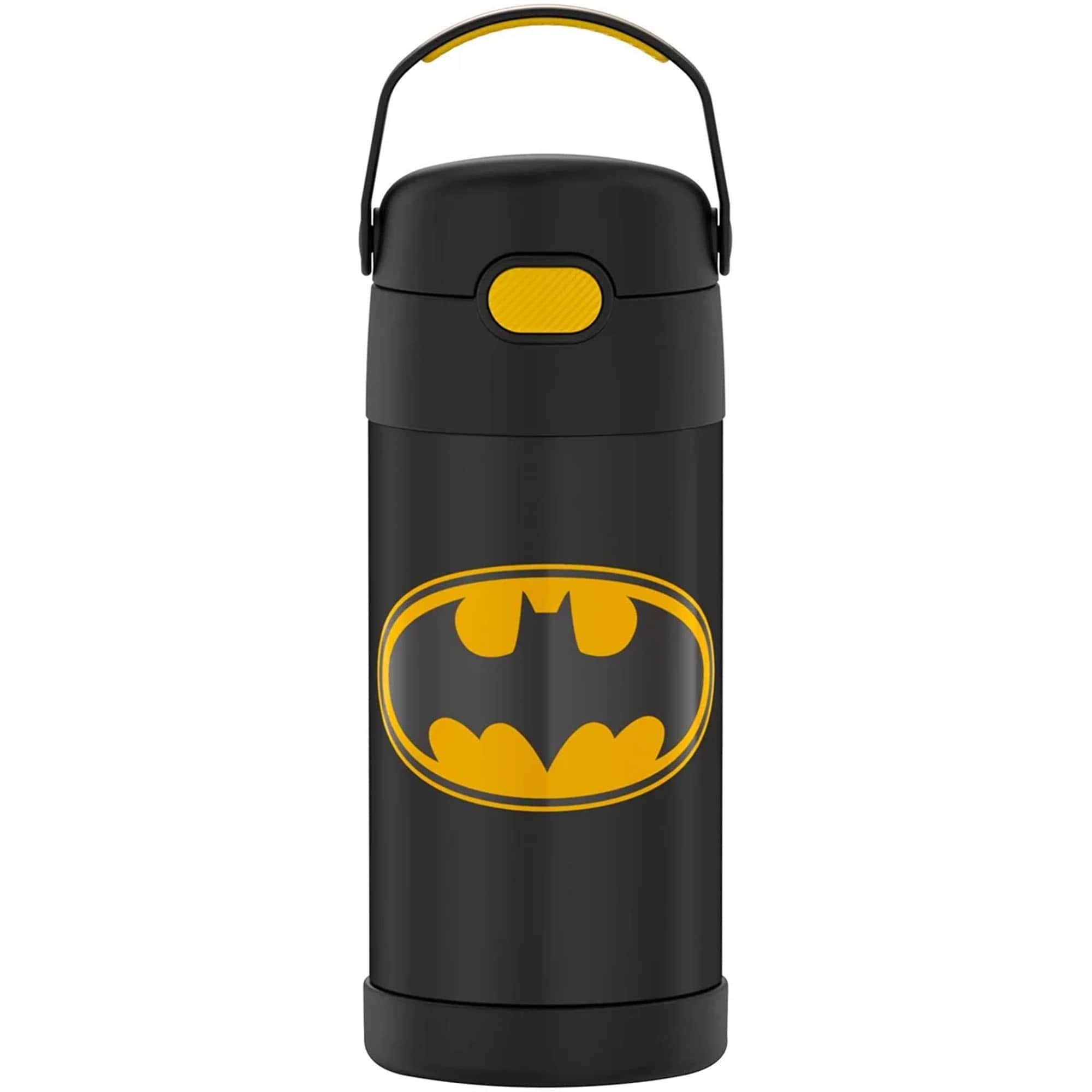 Front. Thermos - Thermos 12 oz. Kid's Funtainer Insulated Water Bottle - Batman - Batman.