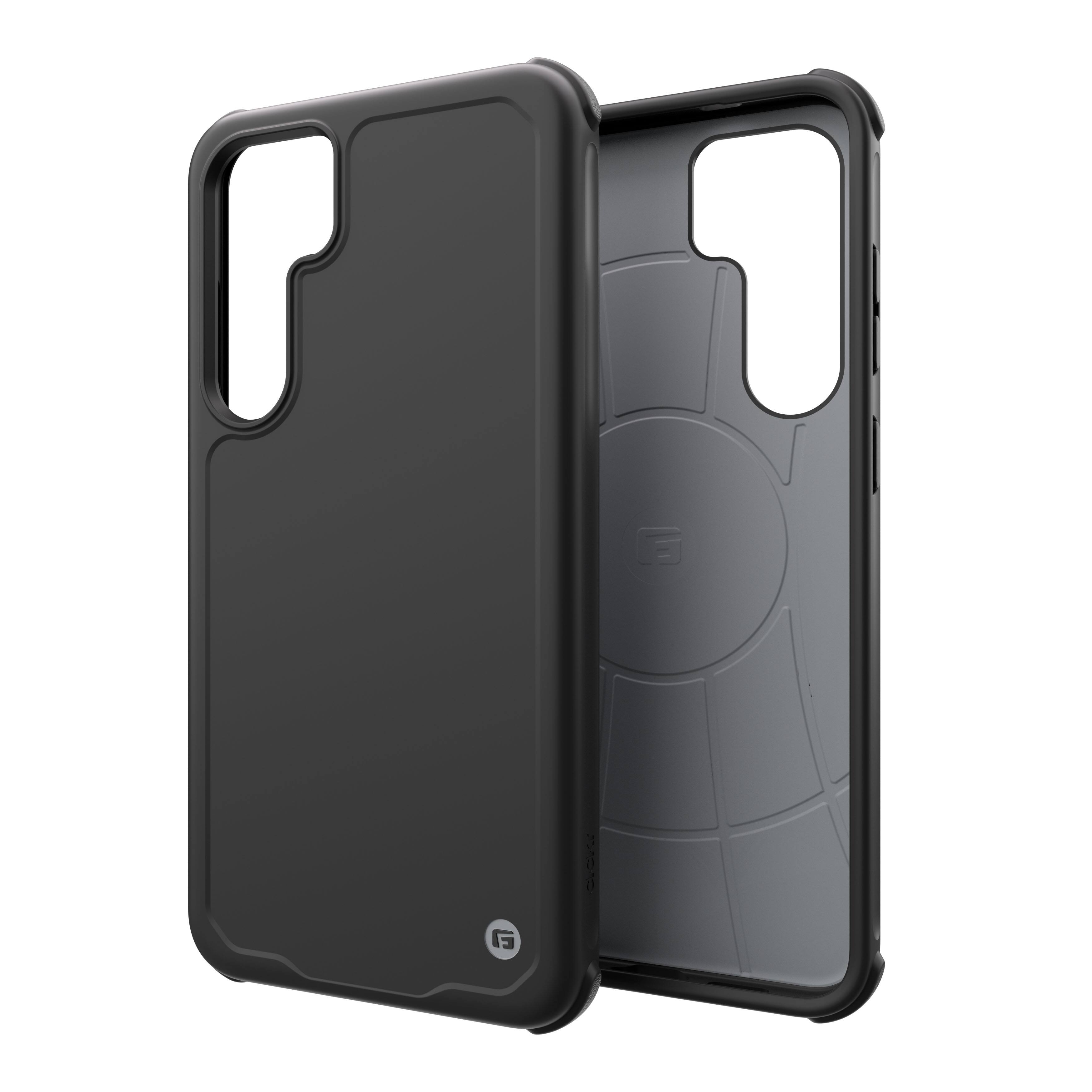 Angle. CLCKR - Carbon Case for Samsung Galaxy S24 Plus - Black.