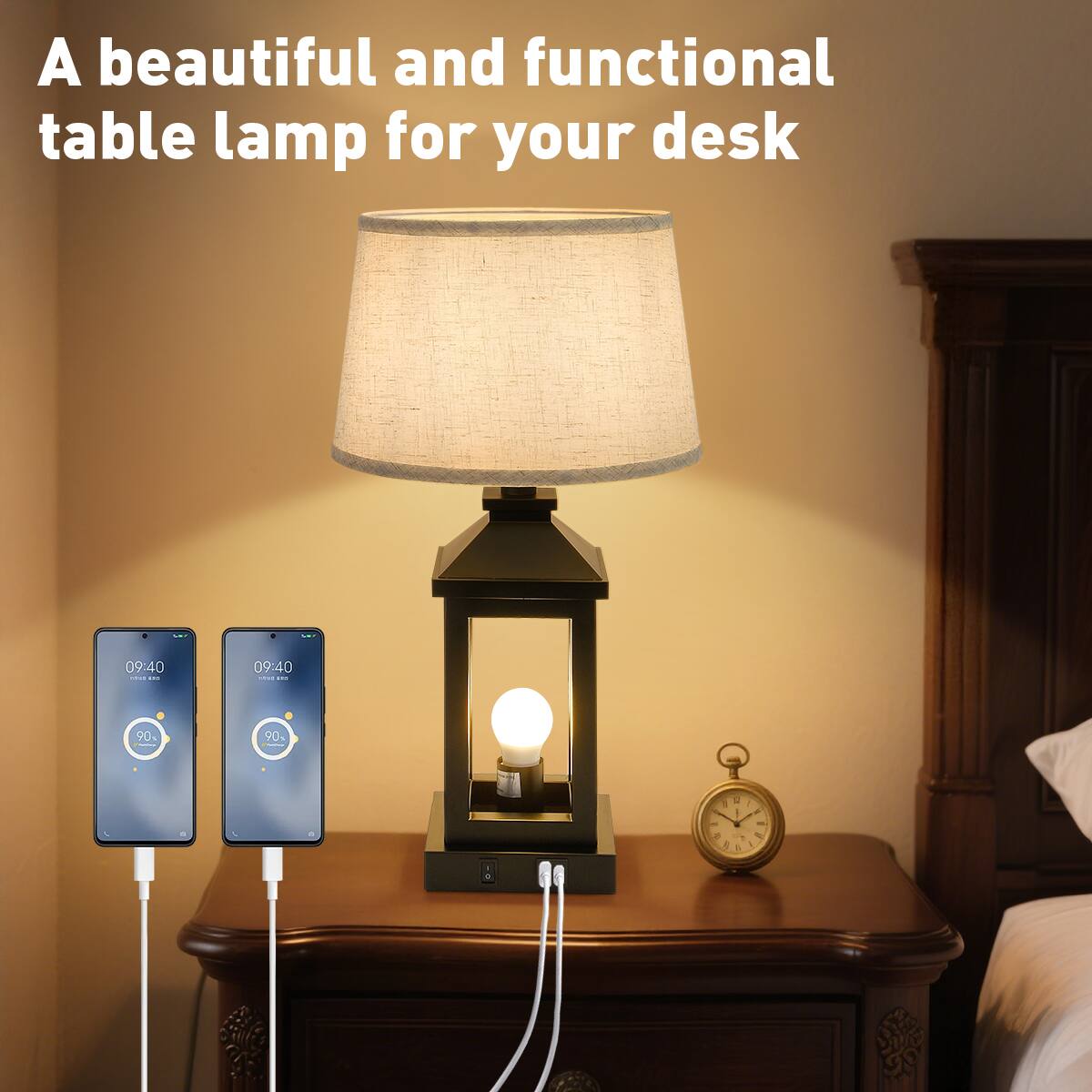 A beautiful and functional table lamp for your desk