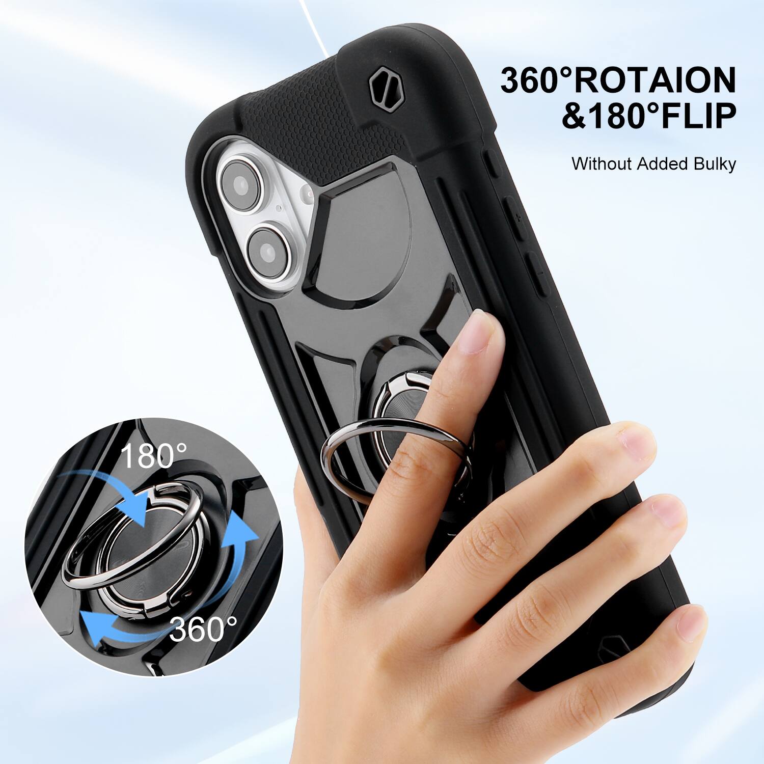 UUCOVER Rugged Protective Case for Apple iPhone 16,Shockproof Double ...