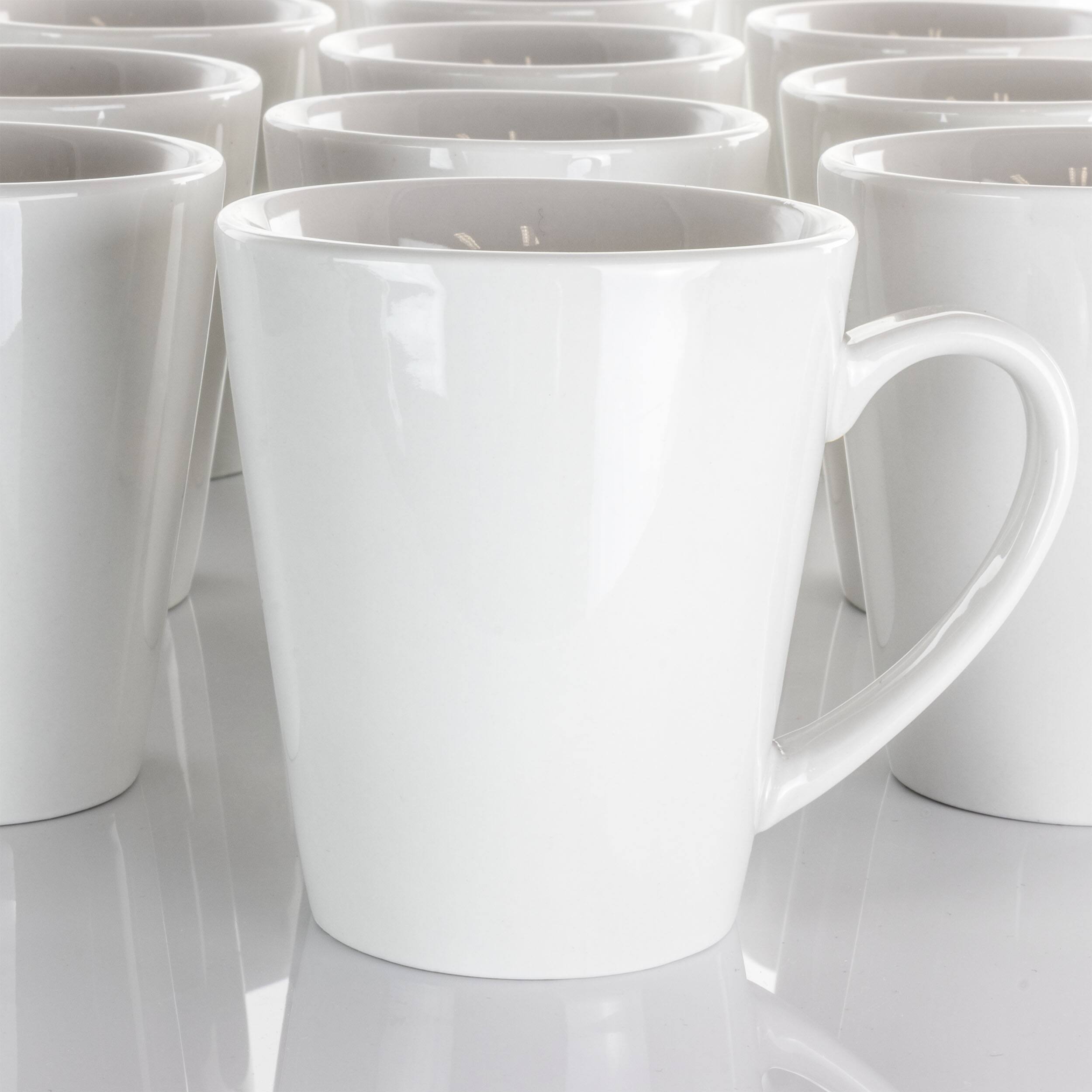 Alt View 2. Elama - Elama Holt 12 Piece 10 Ounce Porcelain Mug Set in White - White.