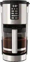 Ninja - Programmable XL 14-Cup Coffee Maker PRO, Glass Carafe, Freshness Timer, with Permanent Filter - Stainless Steel - Front_Zoom