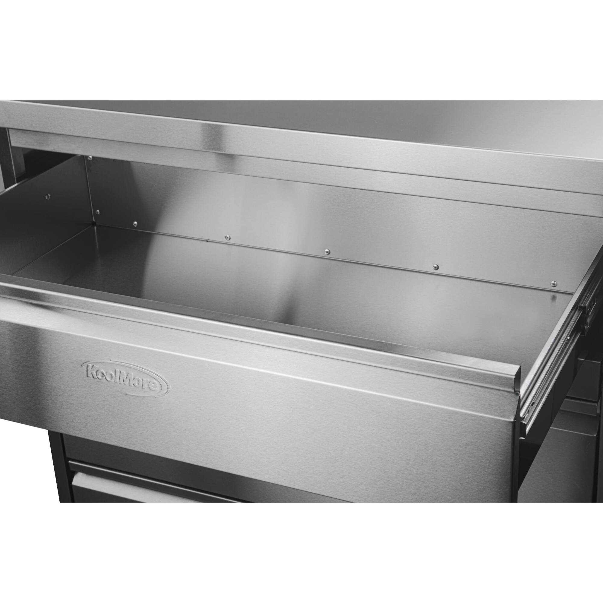 Alt View 2. Koolmore - 32 in. Stainless-Steel Outdoor Kitchen Cabinet with Three Drawers (KM-OKS-CAB3) - Stainless Steel.