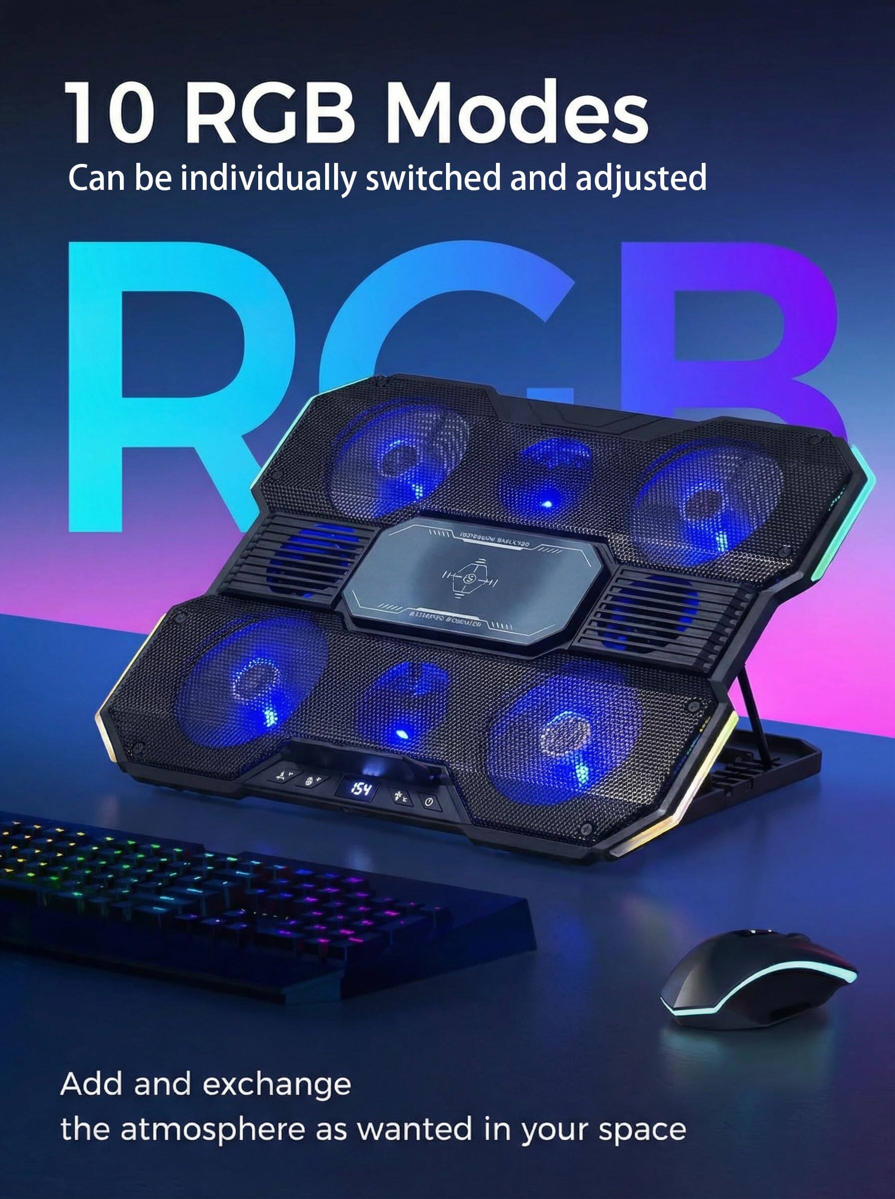 10 RGB Modes  
Can be individually switched and adjusted  

Add and exchange the atmosphere as wanted in your space