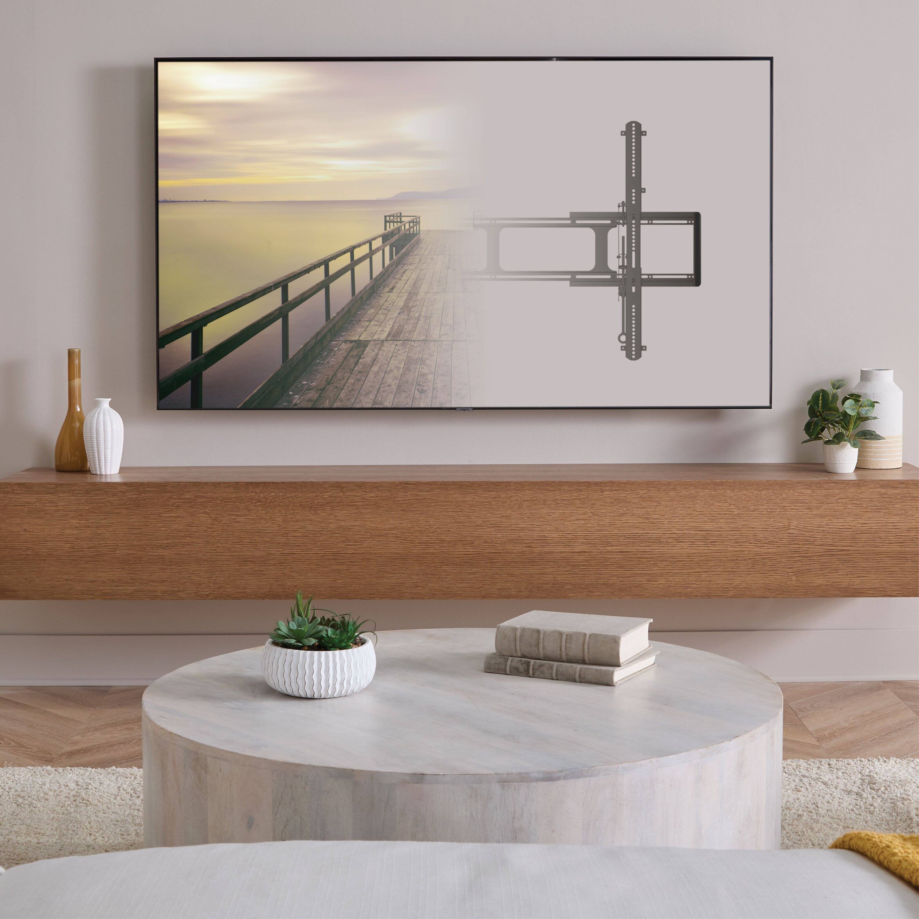 Alt View 6. SANUS Elite - Fixed Position TV Wall Mount For  65"- 140" TVs up to 300 lbs. - Designed for Extra Large TVs - Black.