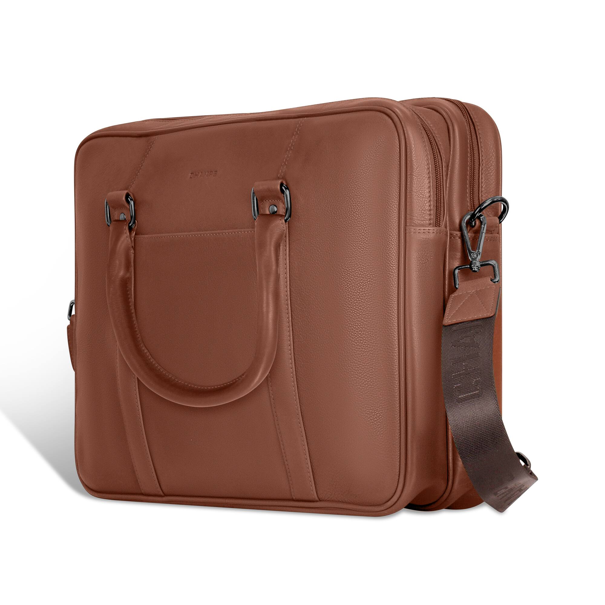 ④COACH ビジネスバッグ ブラウン 保存袋付き　ほぼ新品 ビジネスバッグ メンズ本革 ブラック ブラウン キャメル : ショコラ