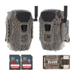 Wildgame Innovations - TERRA CELL 20MP CAM - AT&T Trail Camera with 32GB Memory Card and Card Reader(2 Pack)