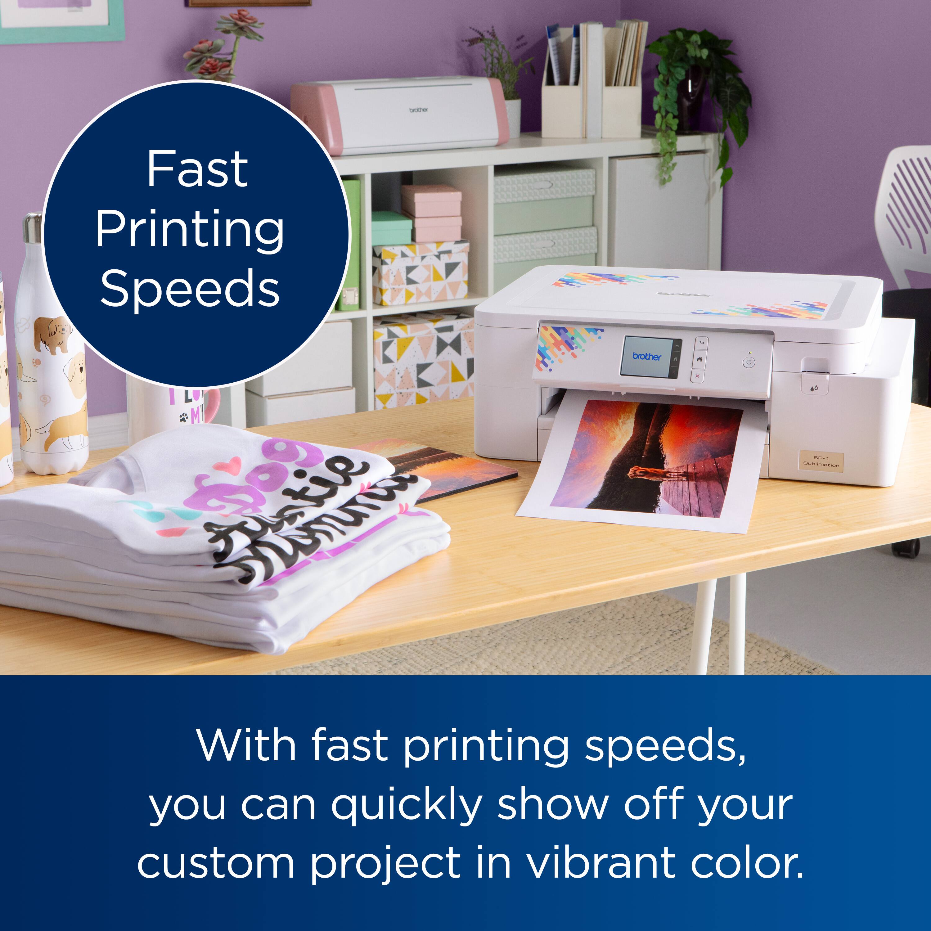 Fast Printing Speeds

With fast printing speeds, you can quickly show off your custom project in vibrant color.