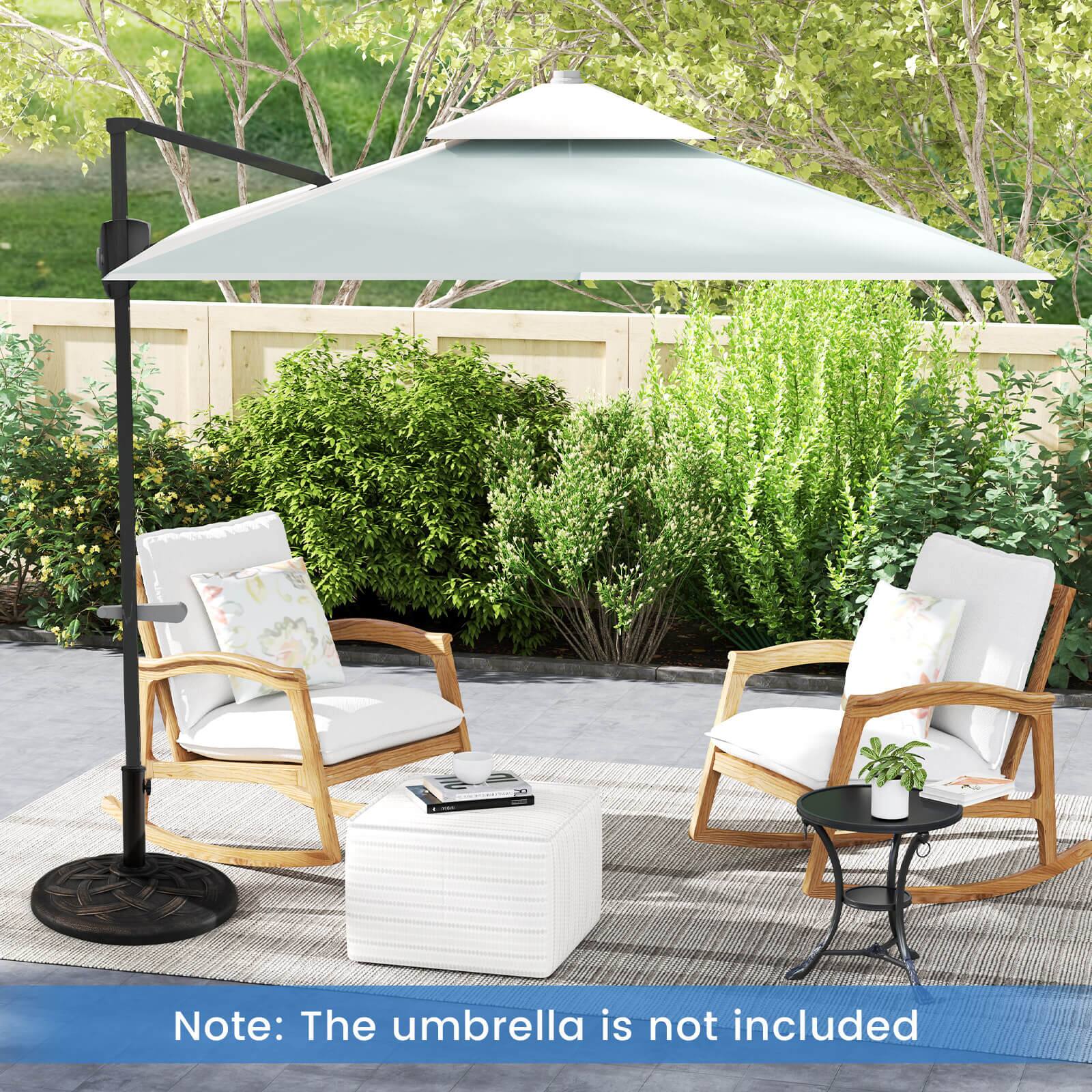 Note: The umbrella is not included.