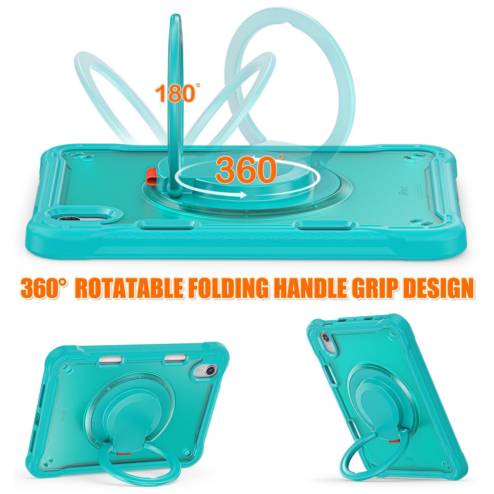 180° 360° ROTATABLE FOLDING HANDLE GRIP DESIGN