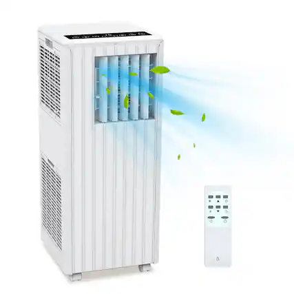 Front. TROPOW - Portable Air Conditioners, Efficient 3 in-1 Portable AC Unit with Sleep Mode,8000 BTU - grey.